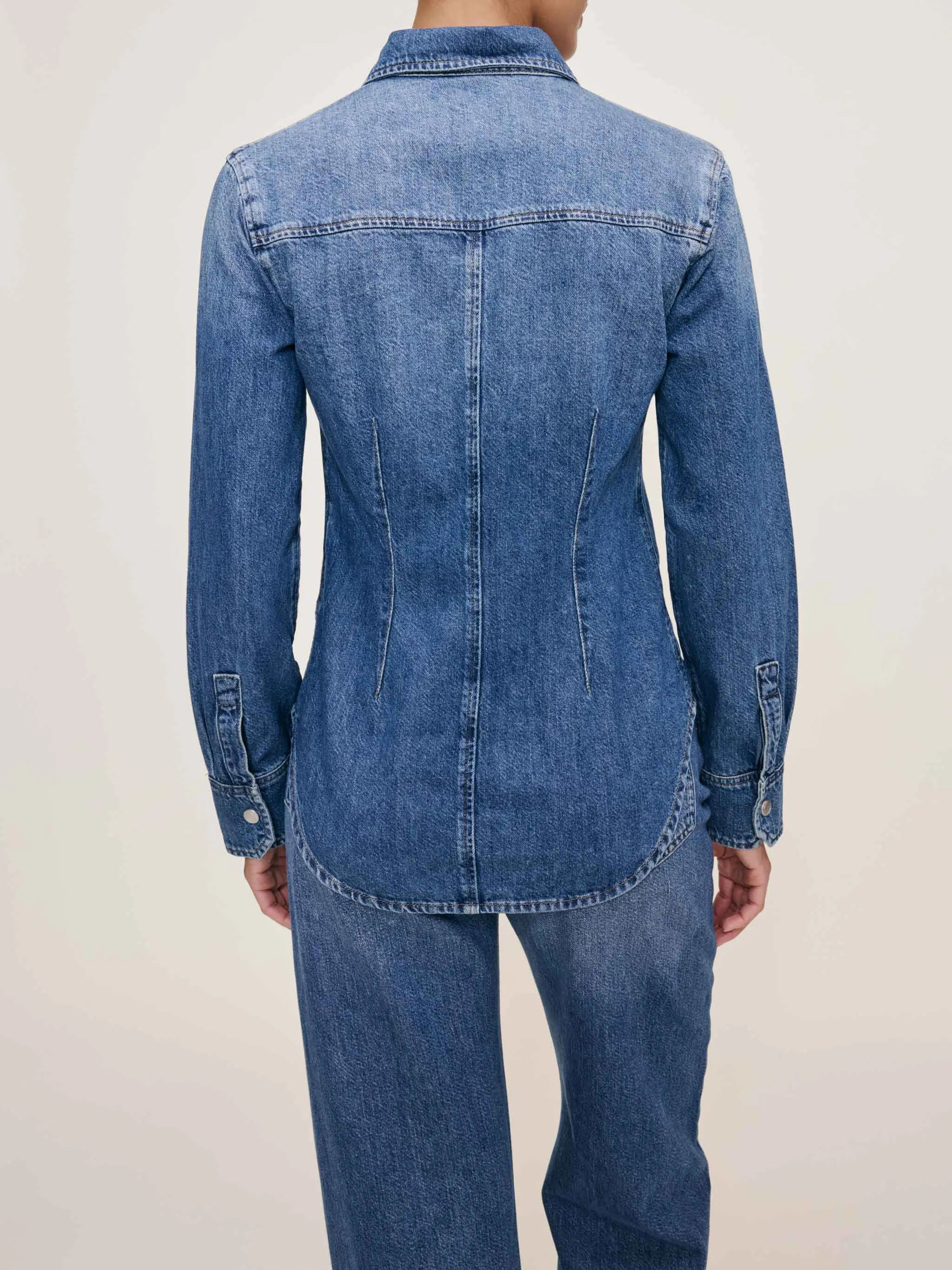 Ines Shirt | Lapis sold by DL1961 product image thumbnail 2