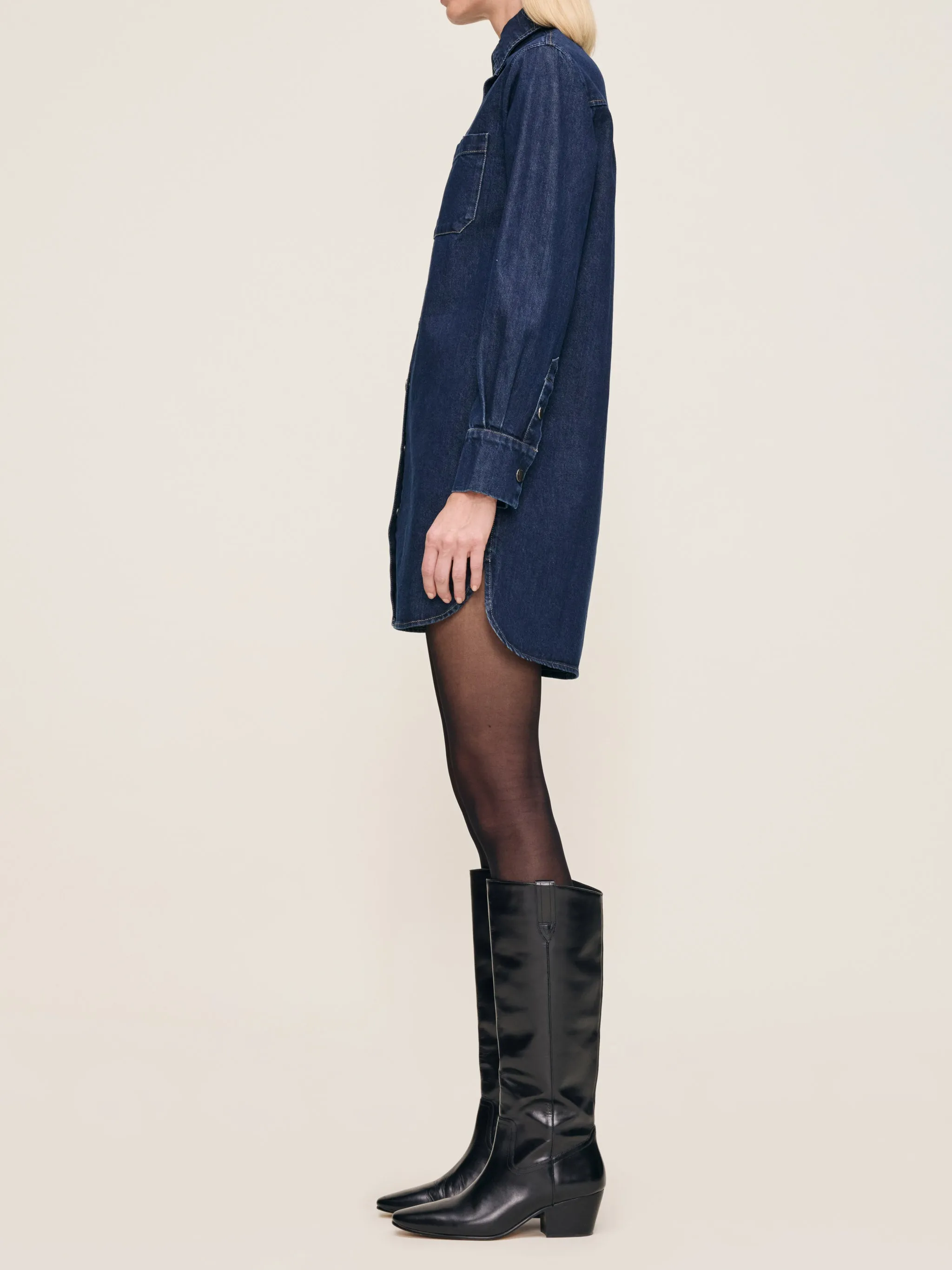 Faye Shirt Dress | Lake House sold by DL1961 product image thumbnail 4