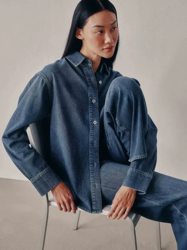 Faye Oversized Denim Shirt | Del Ray sold by DL1961
