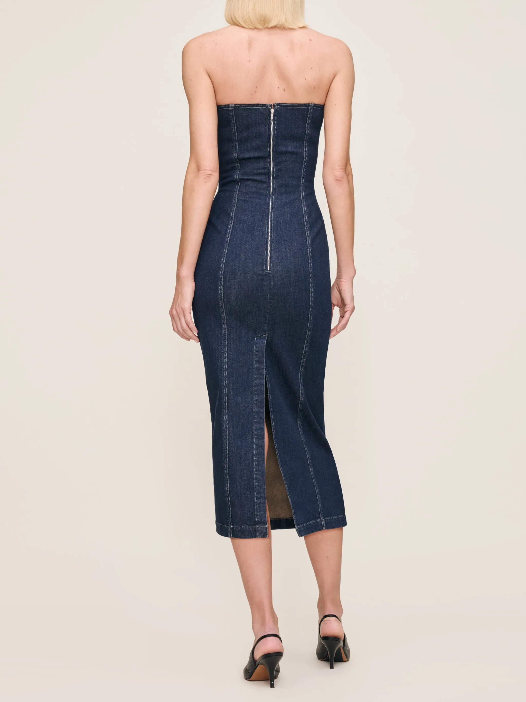 Esme Dress Strapless Midi | Crescent Harbor sold by DL1961 product image thumbnail 5