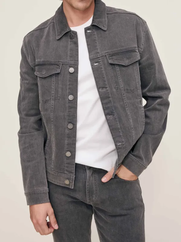 Vaughn Trucker Jacket | Weathered Grey made by DL1961
