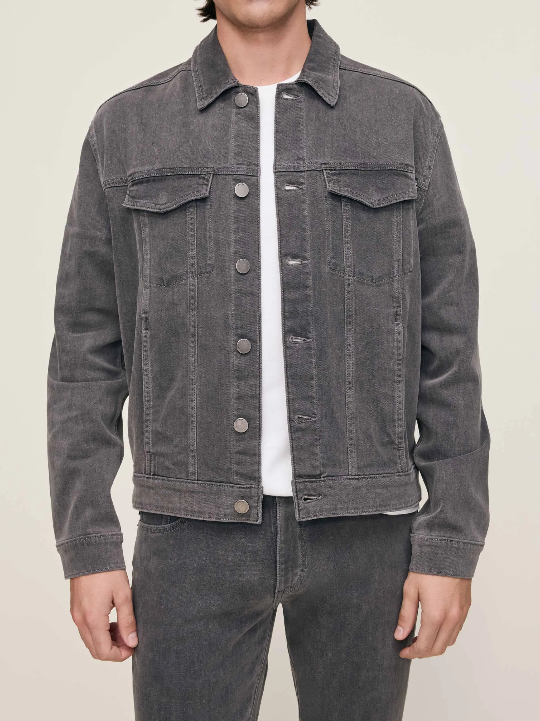 Vaughn Trucker Jacket | Weathered Grey sold by DL1961 product image thumbnail 3