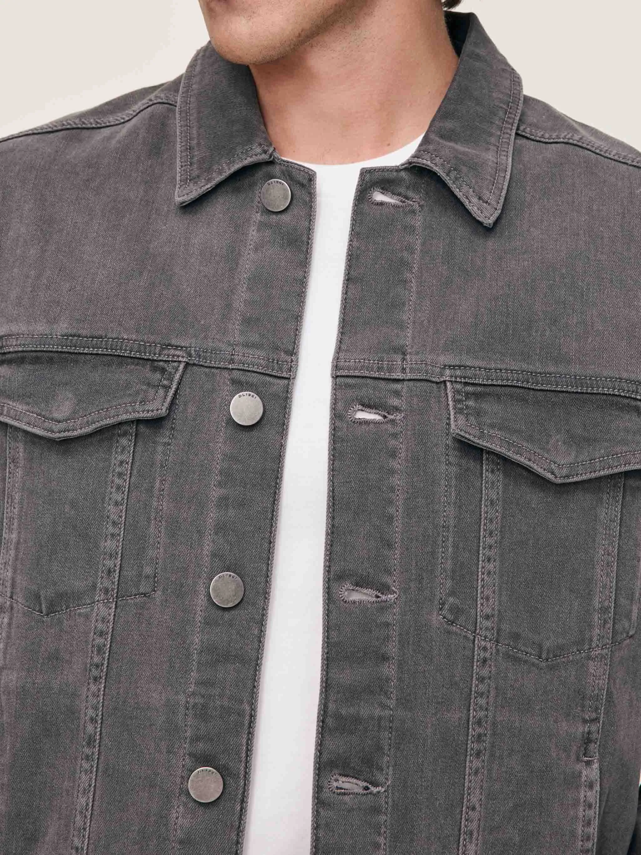 Vaughn Trucker Jacket | Weathered Grey sold by DL1961 product image thumbnail 4