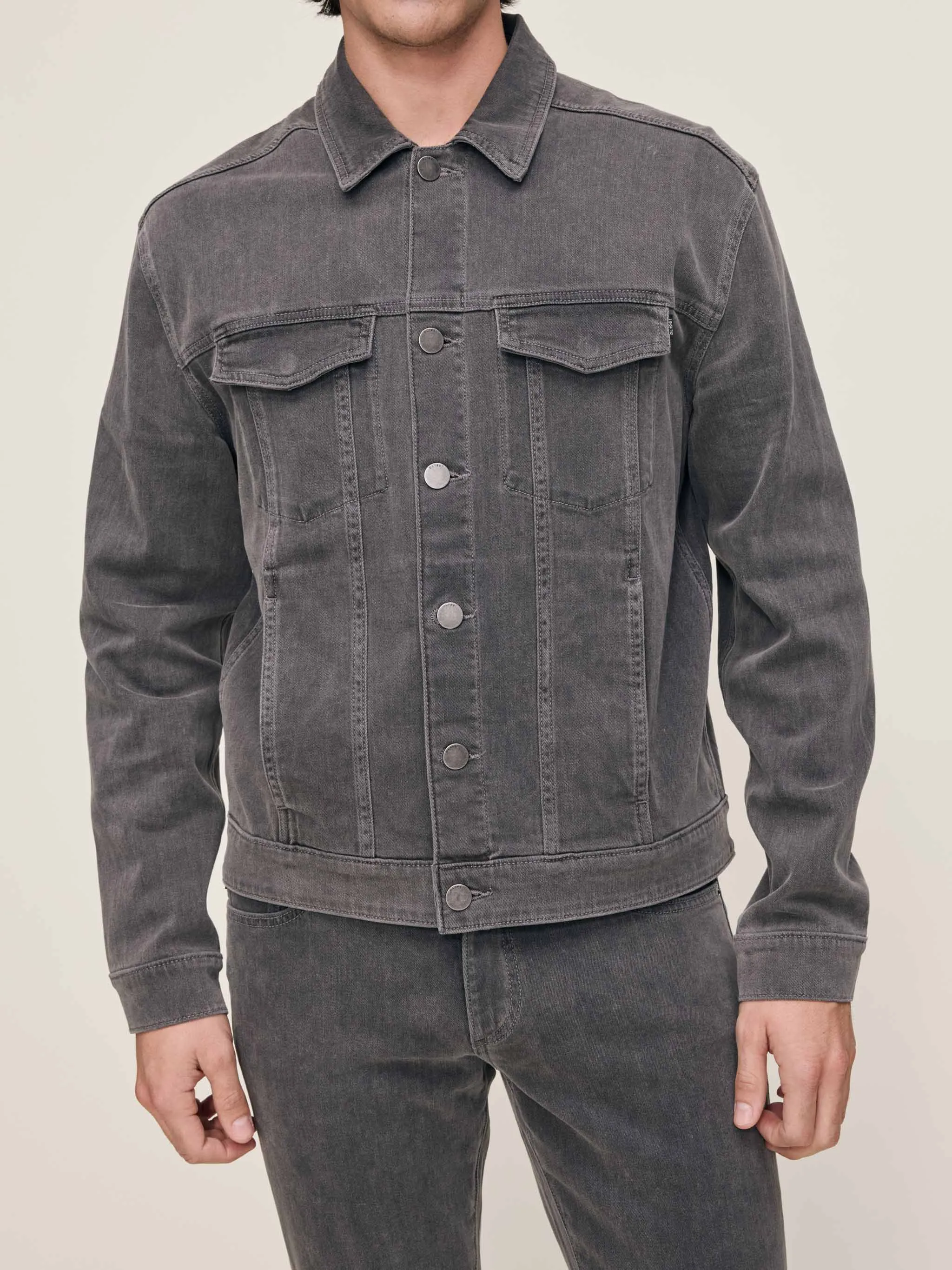 Vaughn Trucker Jacket | Weathered Grey sold by DL1961 product image thumbnail 5