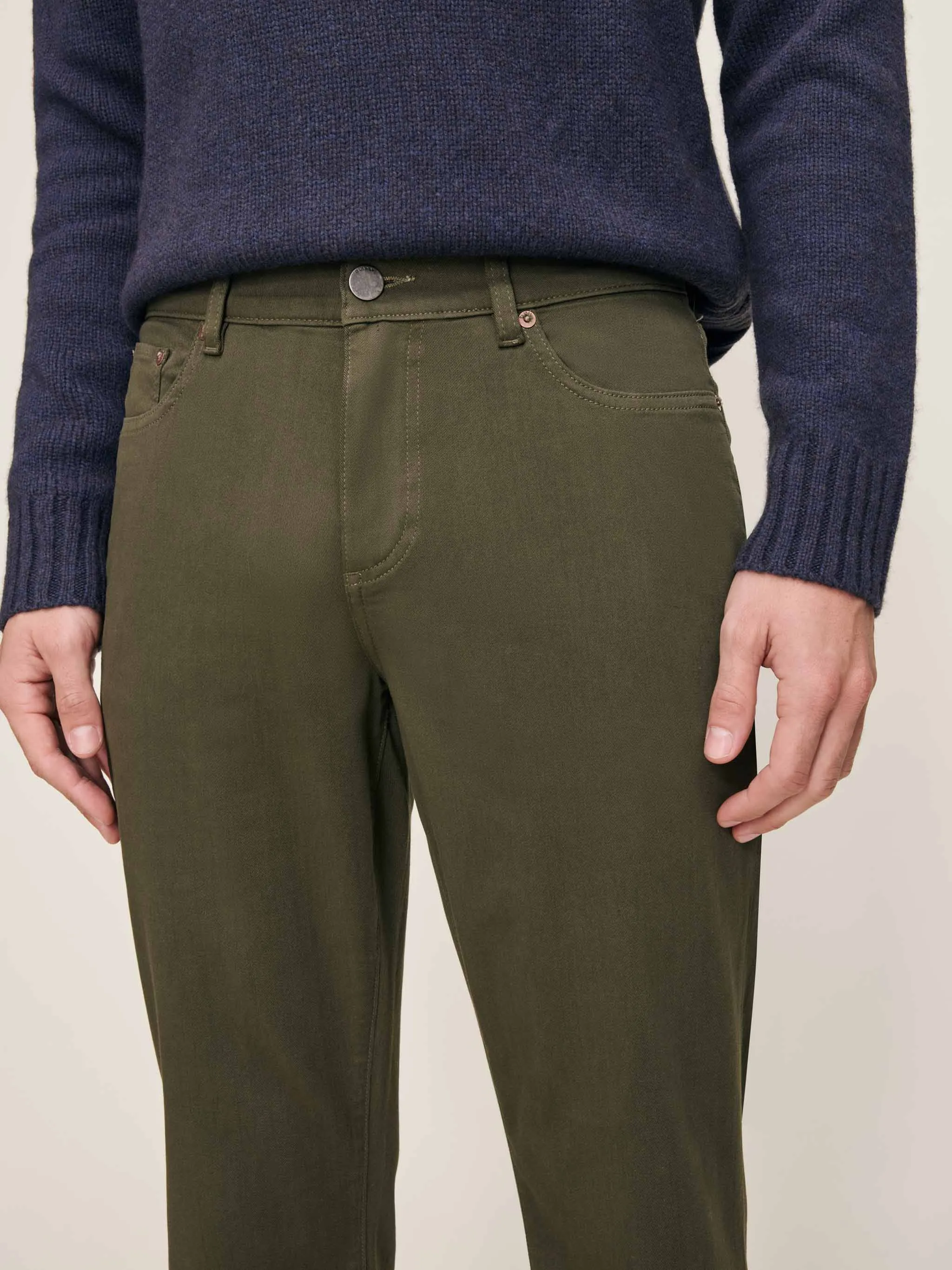Russell Slim Straight Pants | Forest sold by DL1961 product image thumbnail 5
