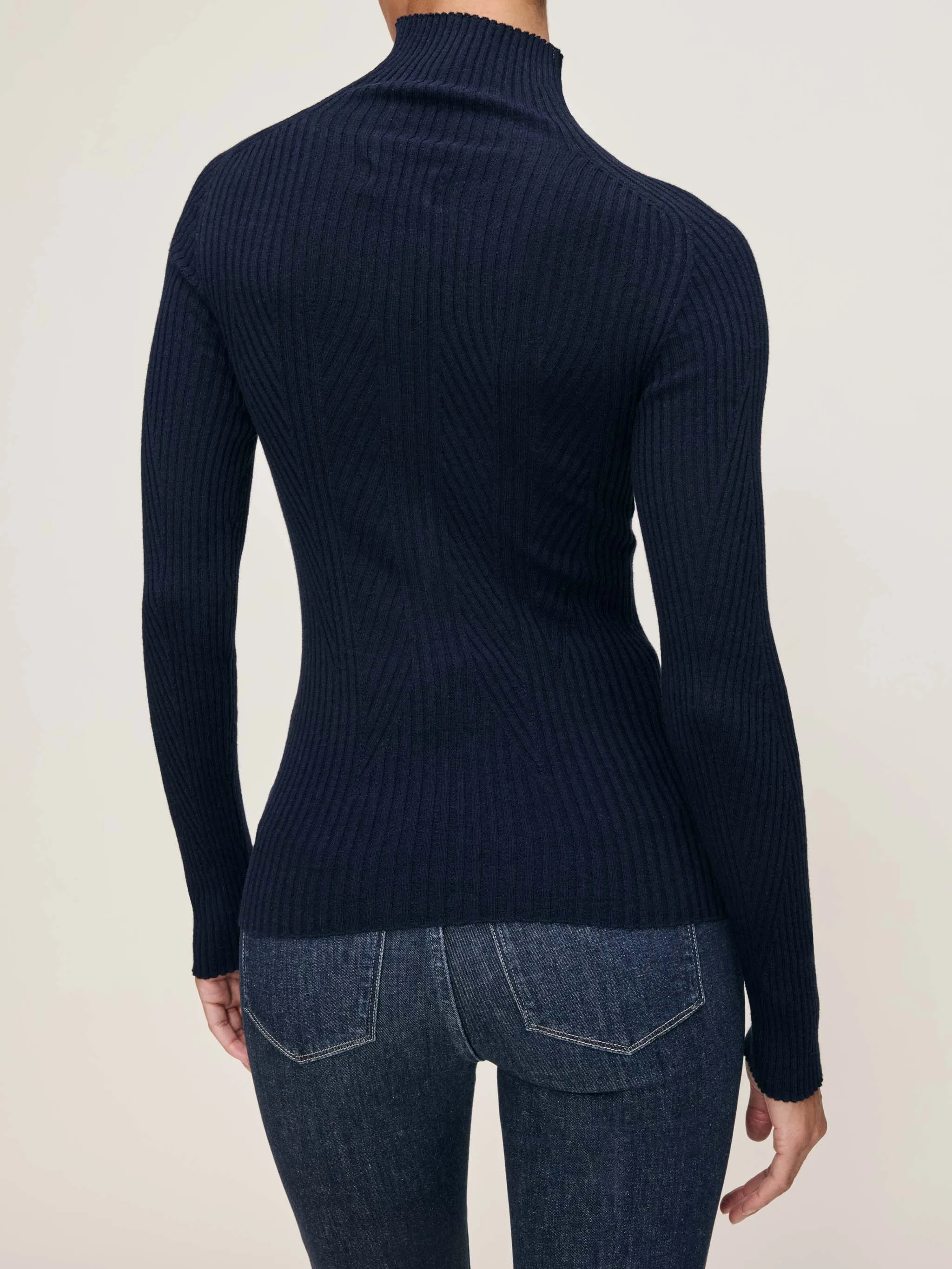 Turtleneck Sweater | Navy sold by DL1961 product image thumbnail 2