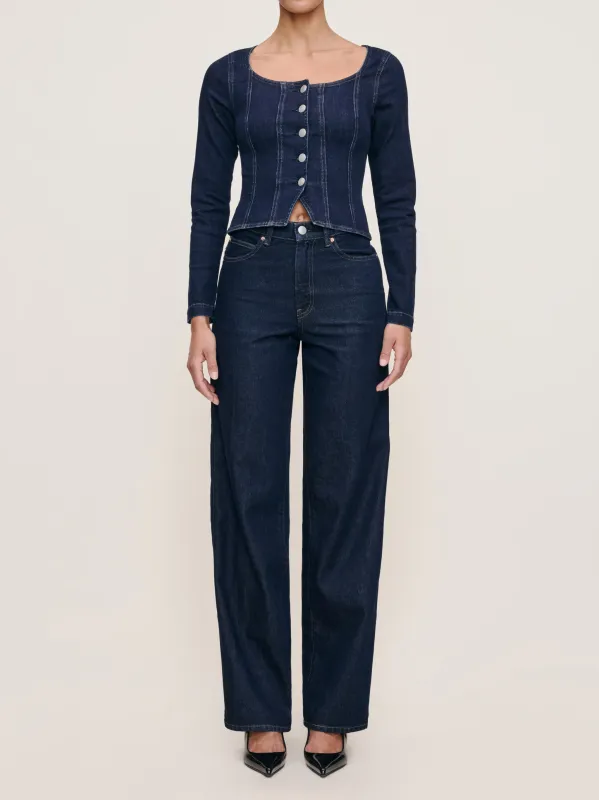 Kaylen Soft Curve High Rise 32" Jeans | Night Out sold by DL1961