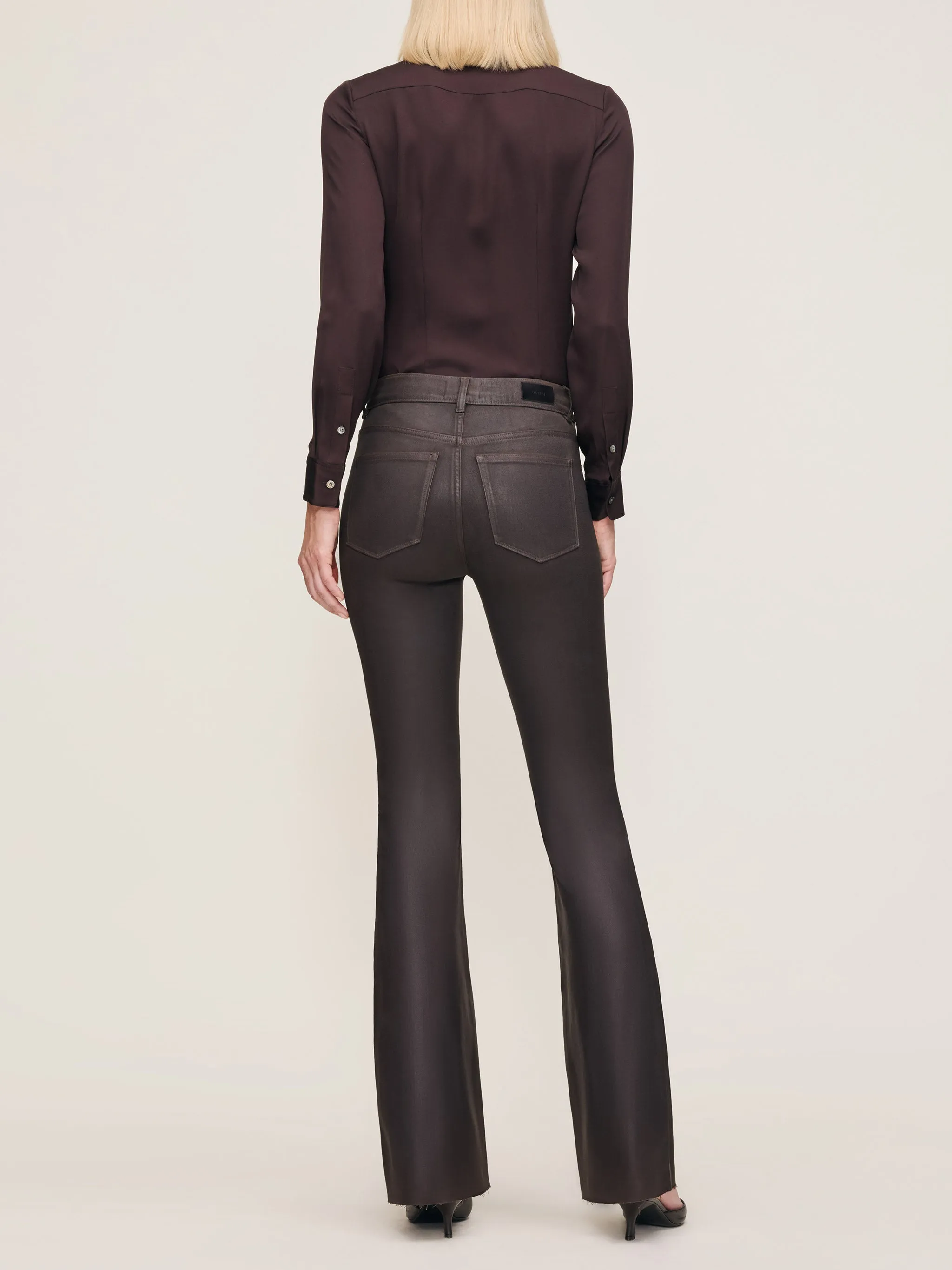 Bridget Boot High Rise Instasculpt™ 33" Jeans | Chocolate Coated sold by DL1961 product image thumbnail 3