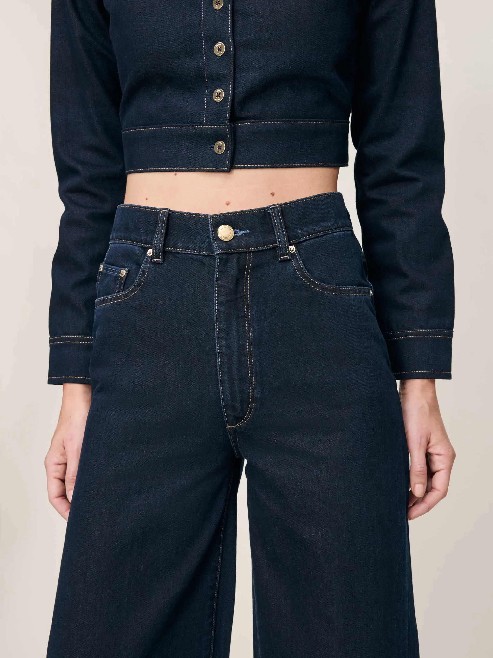 Hepburn Wide Leg High Rise 32" Jeans | Ventura sold by DL1961 product image thumbnail 5