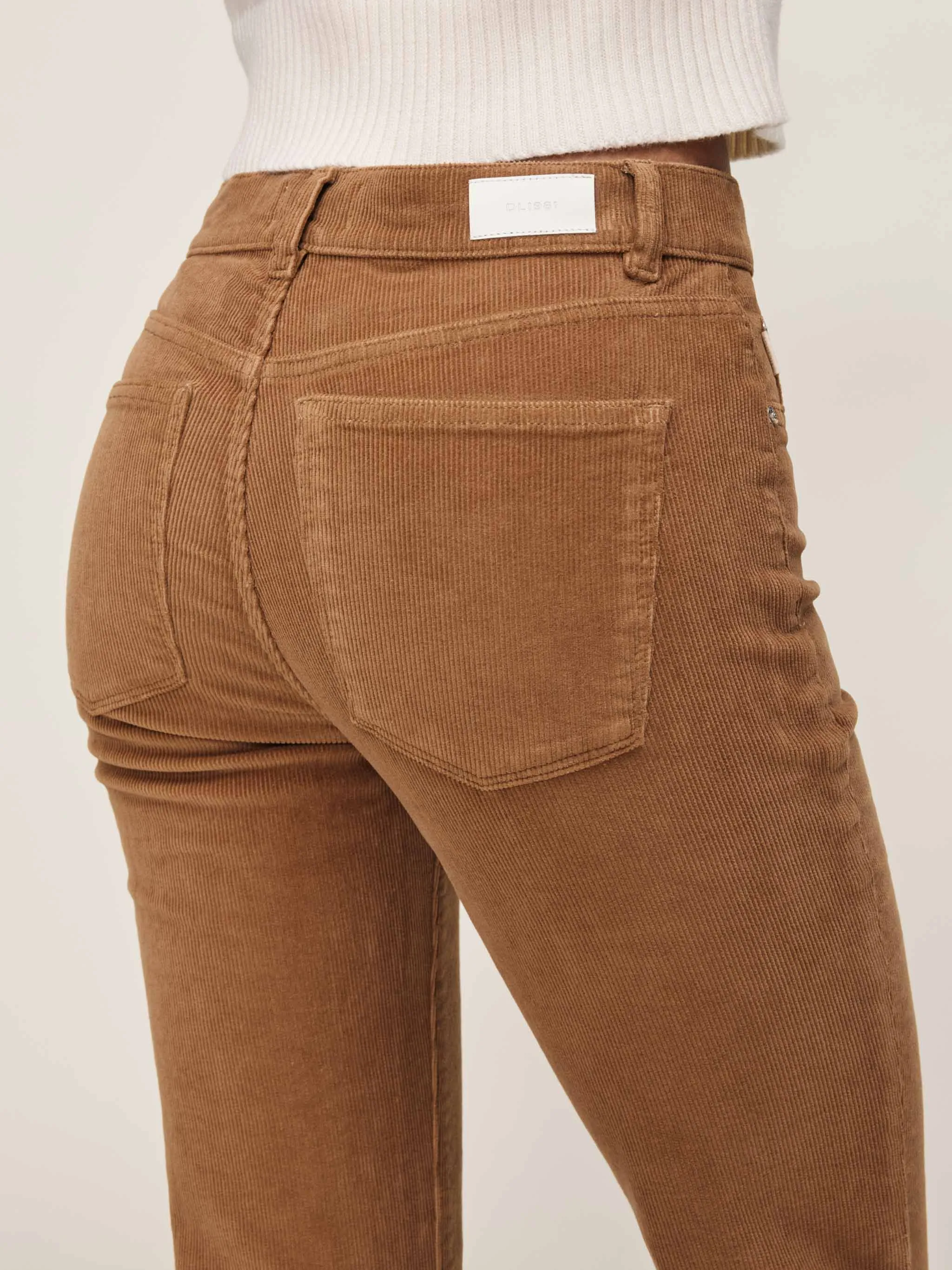 Bridget Boot High Rise Instasculpt™ Crop Jeans | Teakwood sold by DL1961 product image thumbnail 2