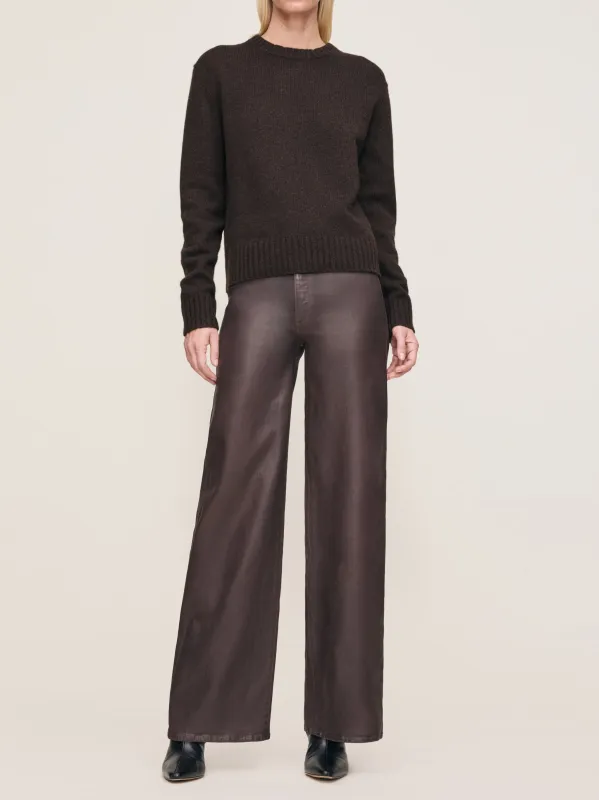 Hepburn Wide Leg High Rise 32" Jeans | Walnut Coated sold by DL1961