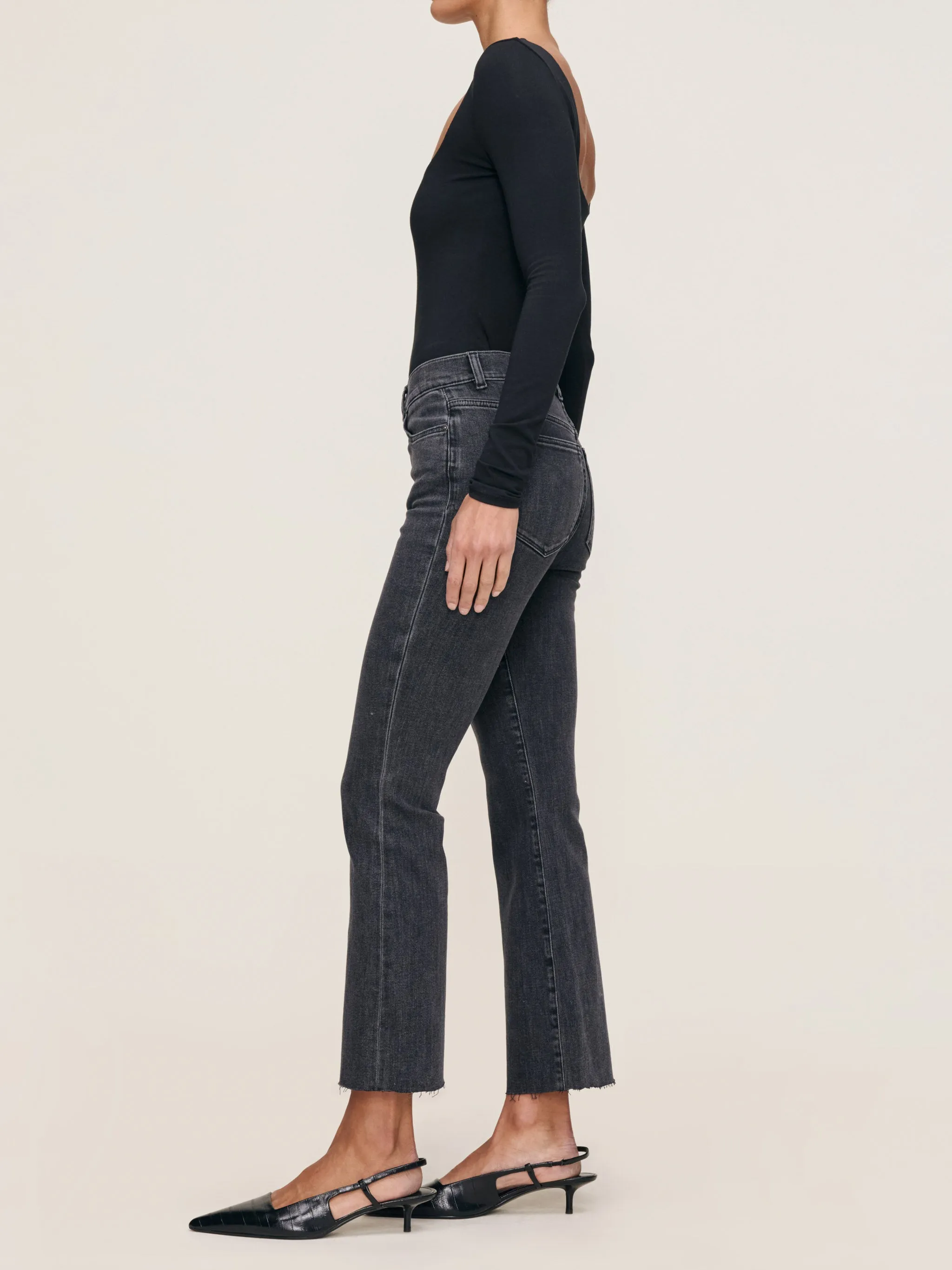 Bridget Boot High Rise Instasculpt™ Crop Jeans | Nightshade sold by DL1961 product image thumbnail 2