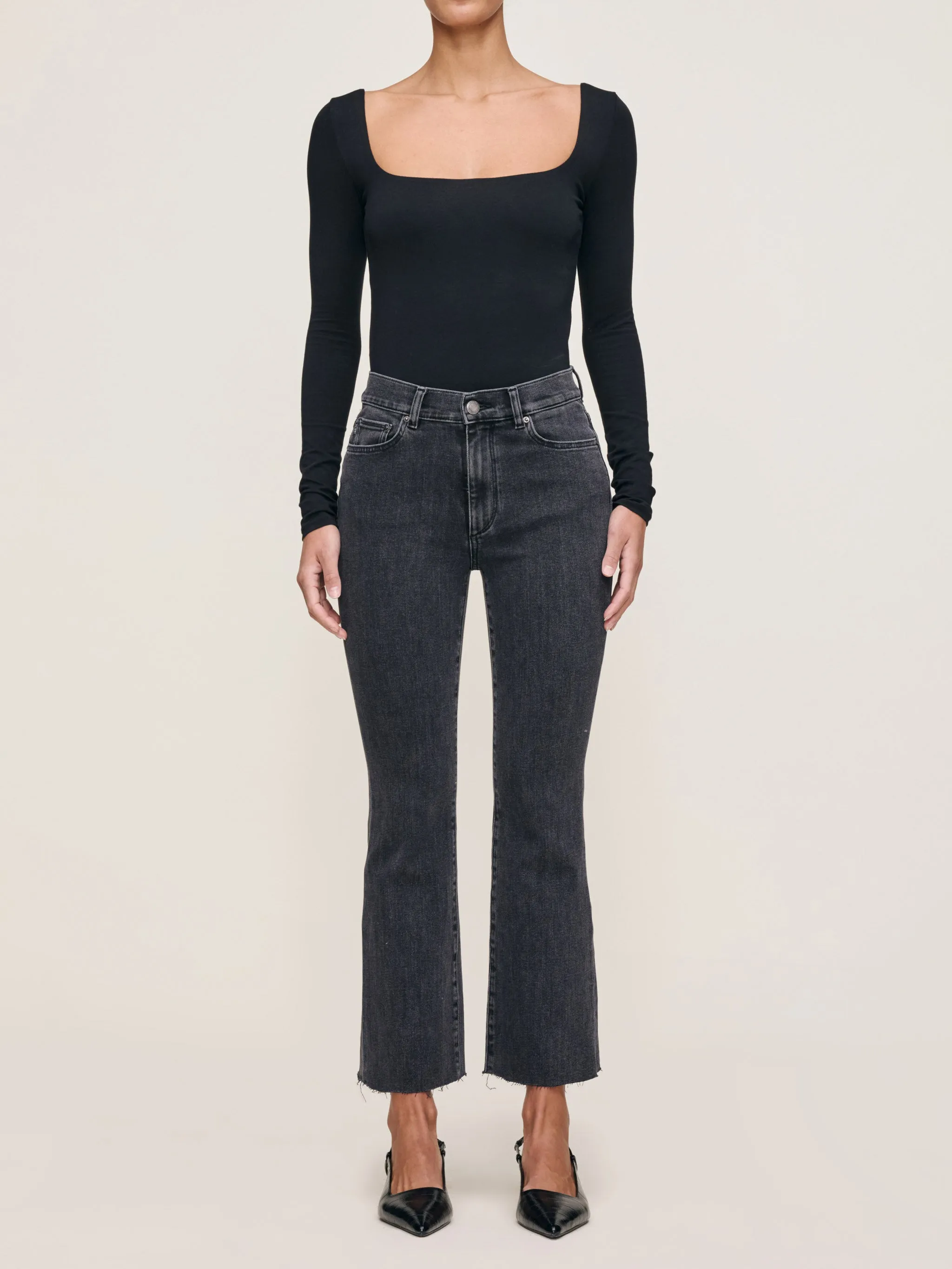 Bridget Boot High Rise Instasculpt™ Crop Jeans | Nightshade sold by DL1961 product image thumbnail 4