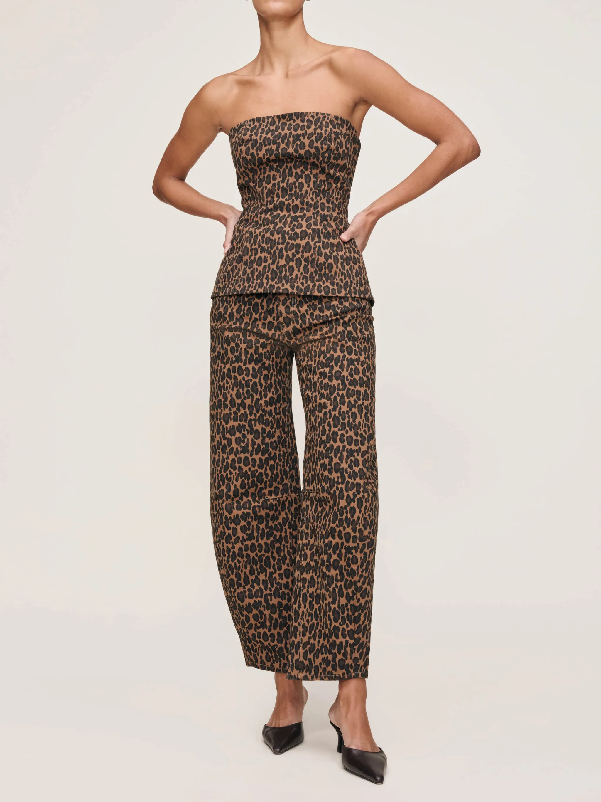 Miro Barrel High Rise 28" Jeans | Leopard sold by DL1961