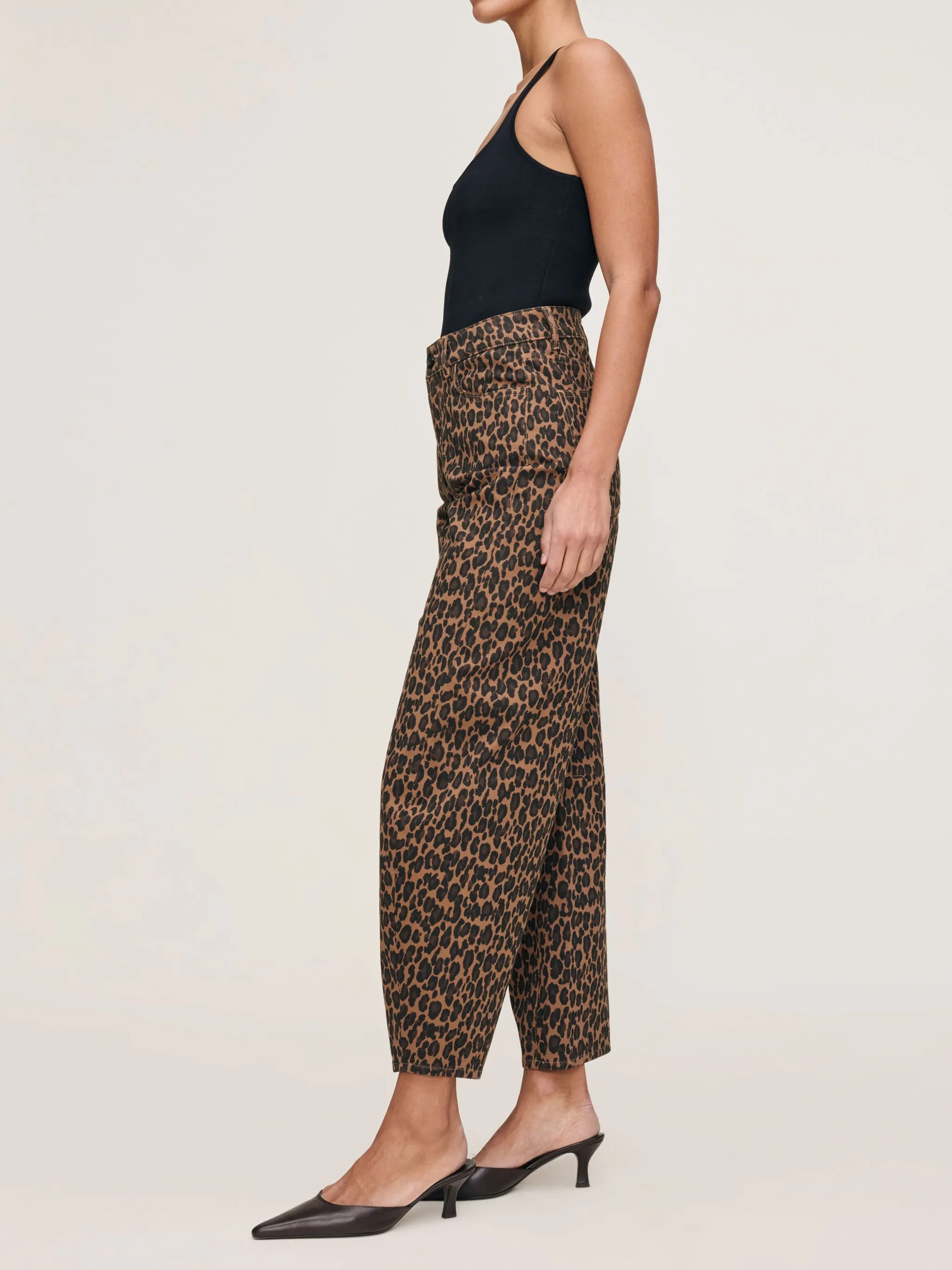 Miro Barrel High Rise 28" Jeans | Leopard sold by DL1961 product image thumbnail 3