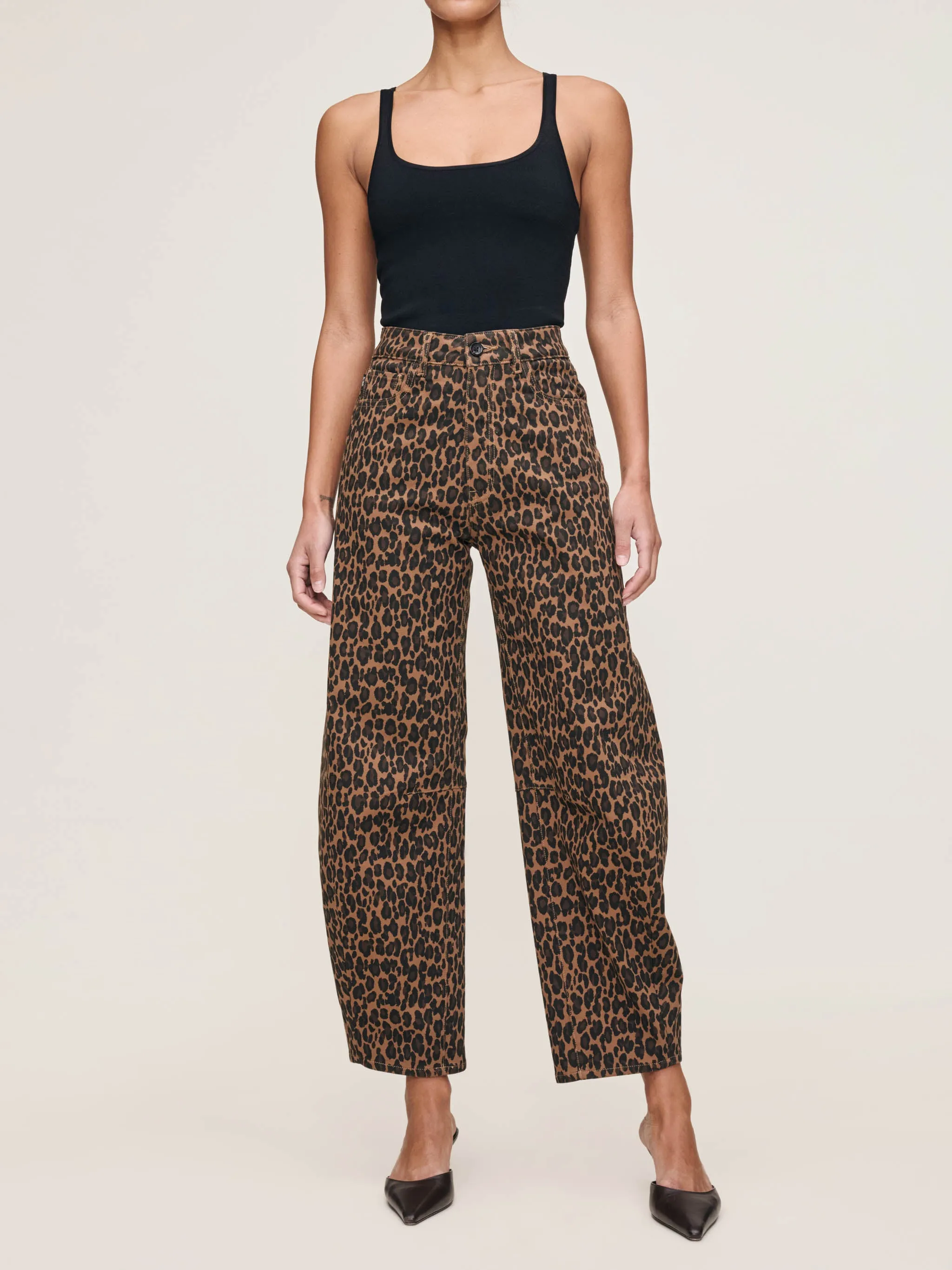 Miro Barrel High Rise 28" Jeans | Leopard sold by DL1961 product image thumbnail 2