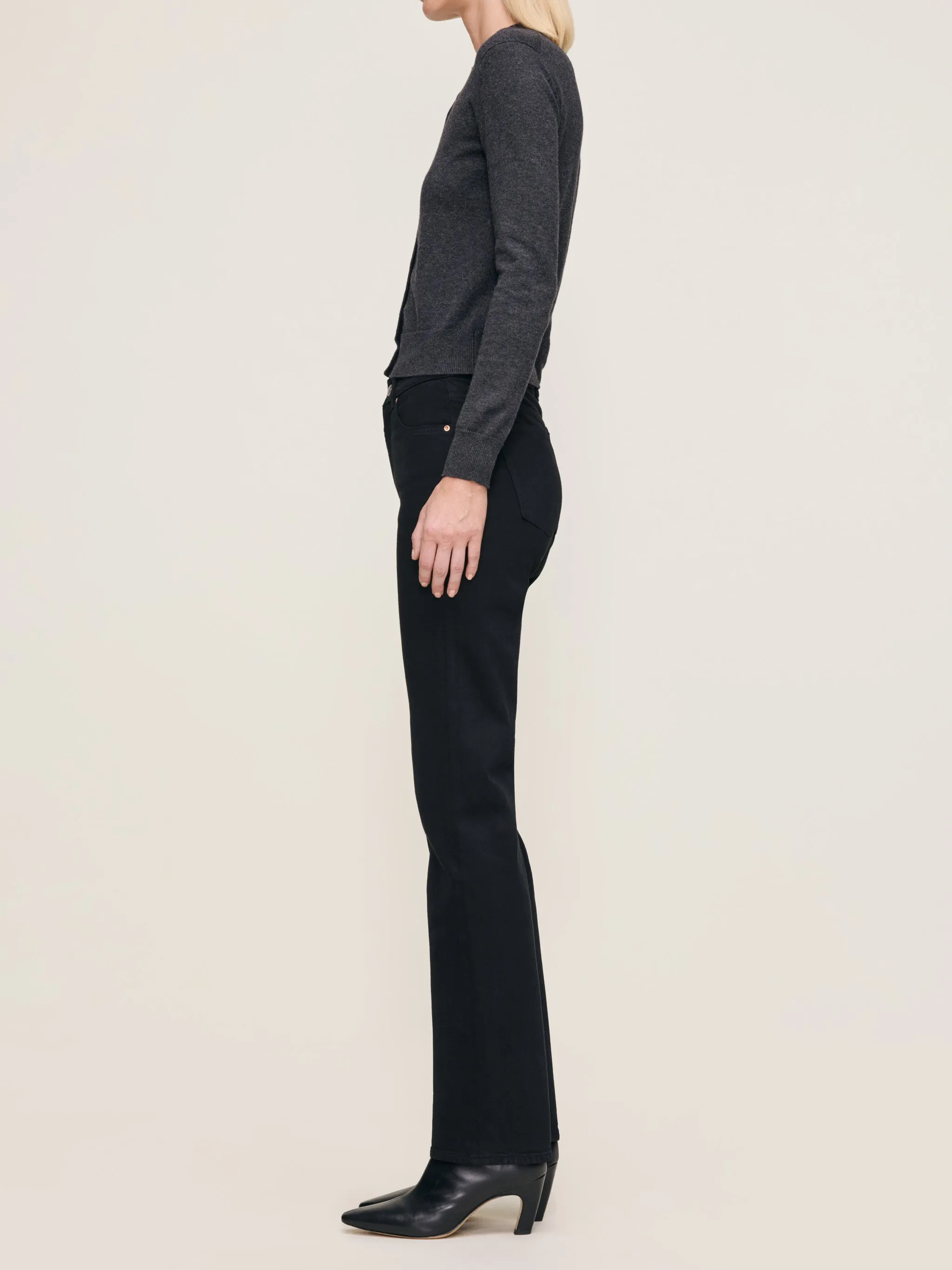 Patti Straight High Rise 31" Jeans | Black sold by DL1961 product image thumbnail 2