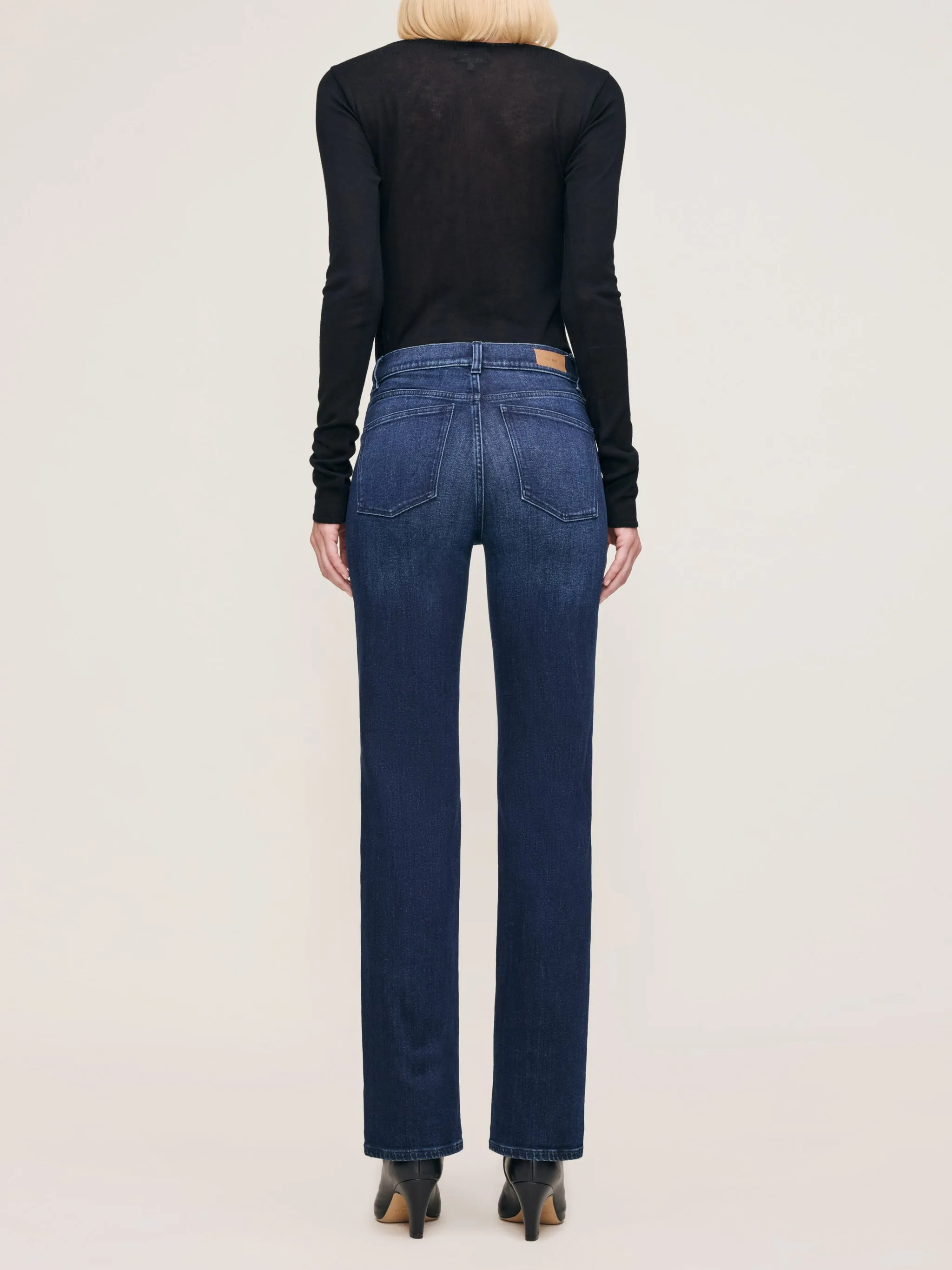 Patti Straight High Rise 31" Jeans | Blue Cave sold by DL1961 product image thumbnail 4