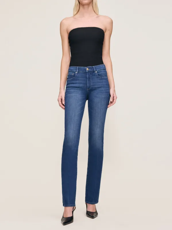 Mara Straight Mid Rise Instasculpt™ 31" Jeans | Santa Monica sold by DL1961
