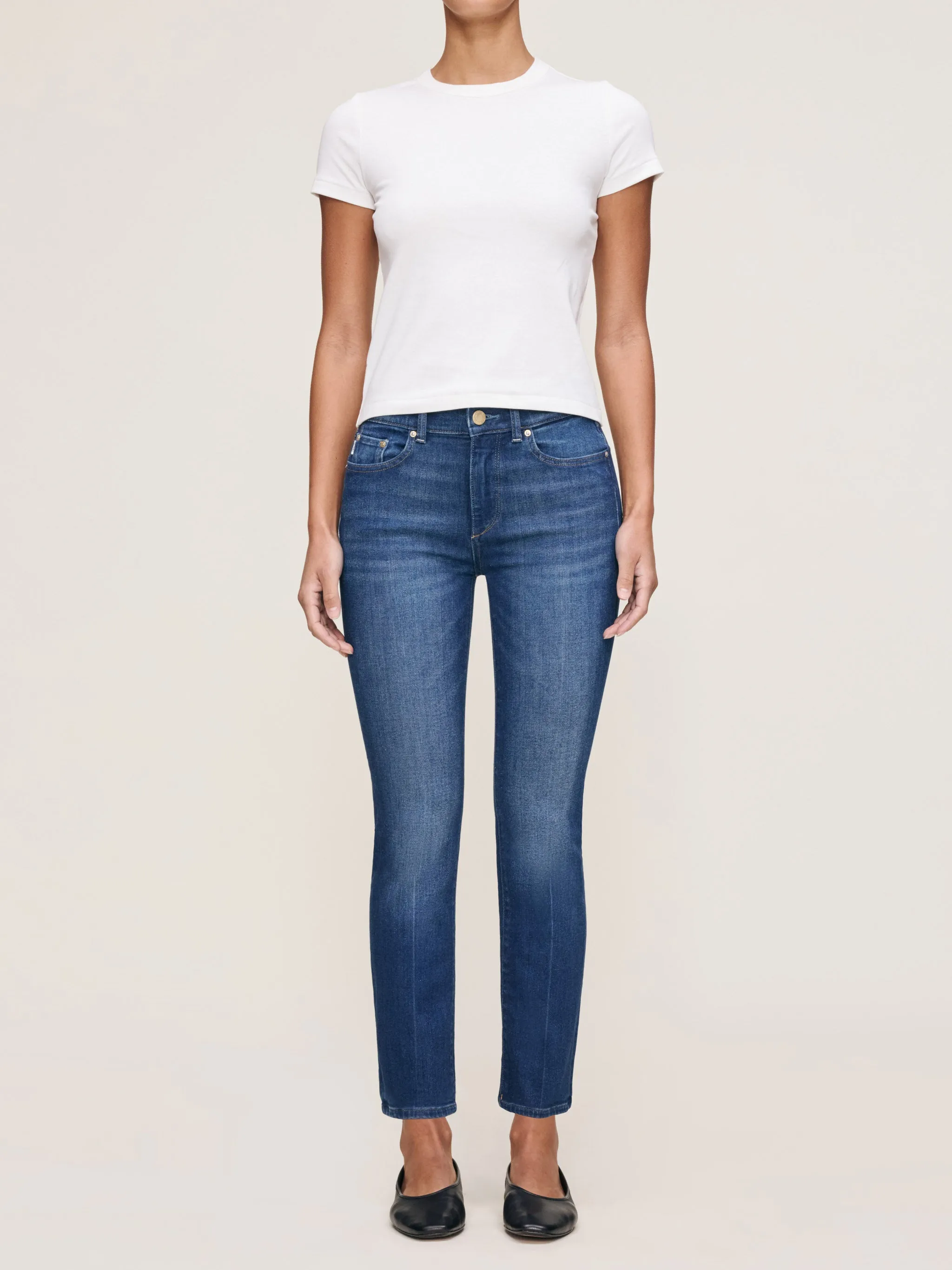 Mara Straight Mid Rise Instasculpt™ Ankle Jeans | Santa Monica sold by DL1961 product image thumbnail 5