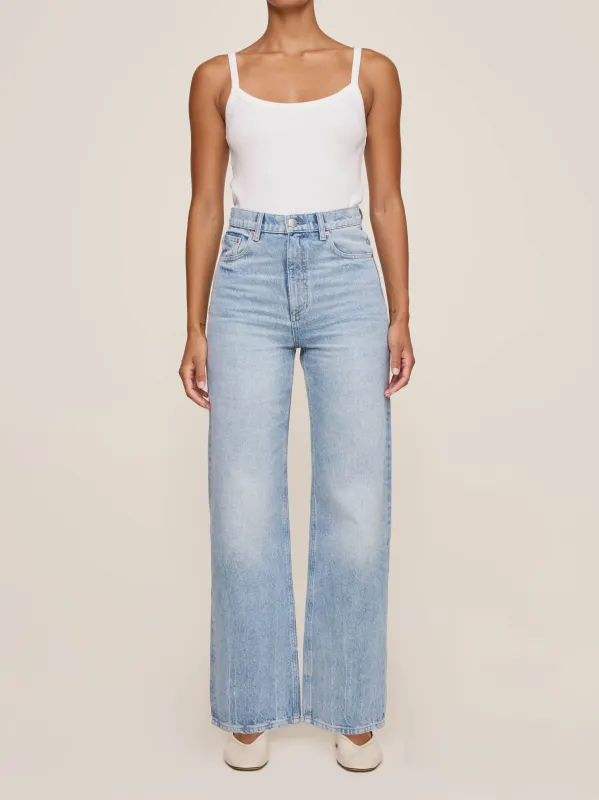 Karmine Refined Wide Leg High Rise 31" Jeans | Vintage Light sold by DL1961