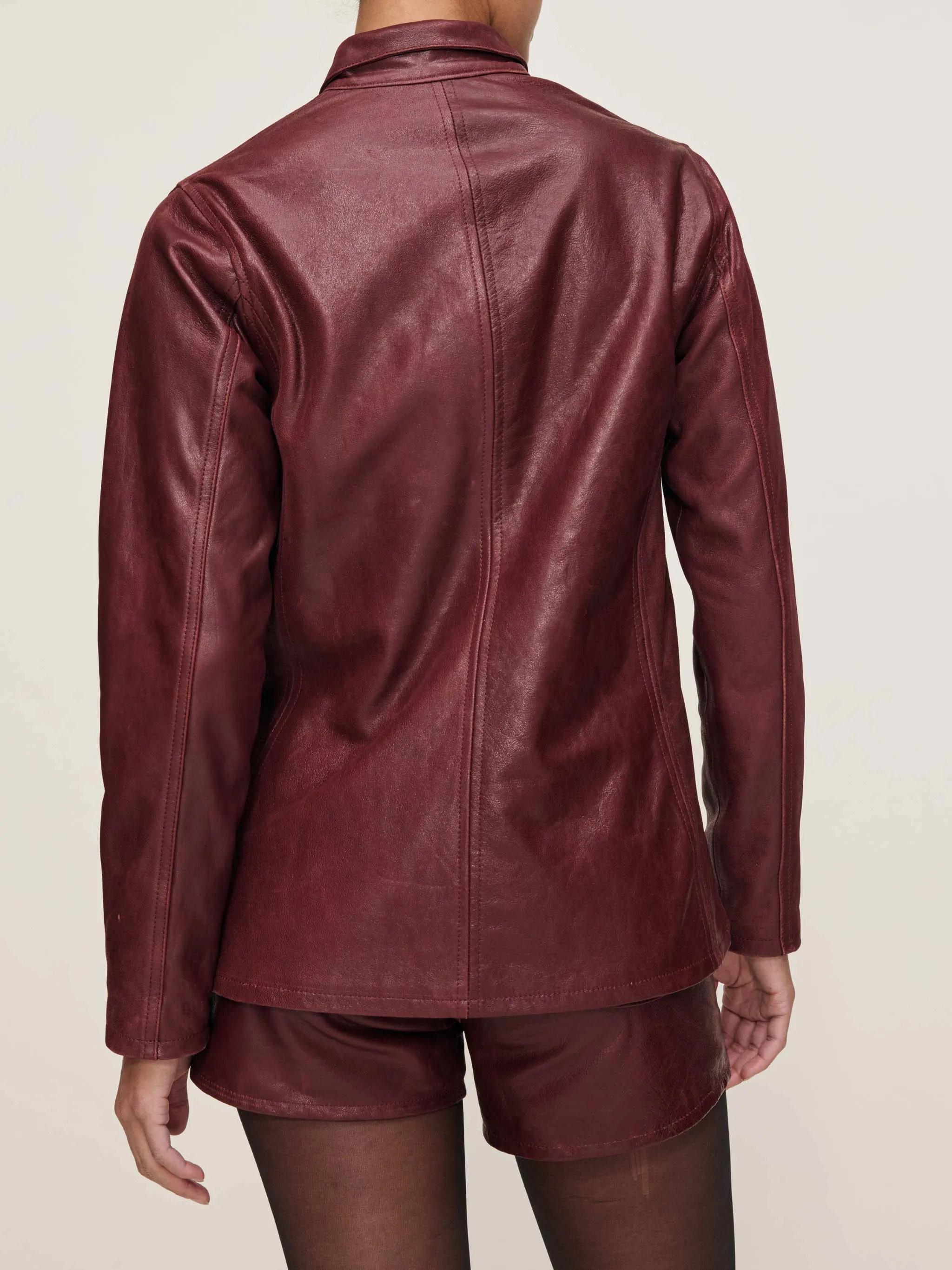 Harloe Jacket | Saffron Leather sold by DL1961 product image thumbnail 3