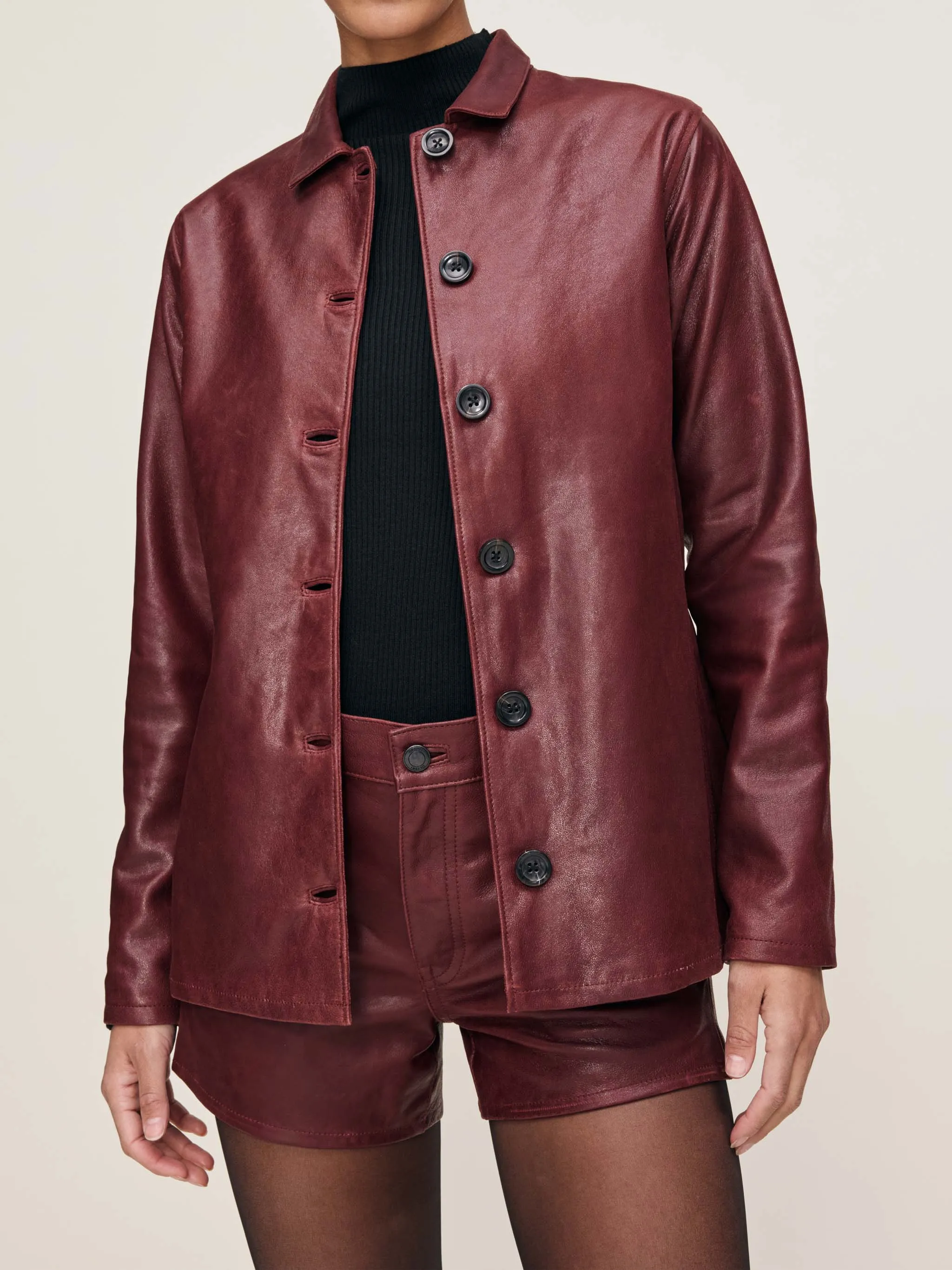 Harloe Jacket | Saffron Leather sold by DL1961 product image thumbnail 2