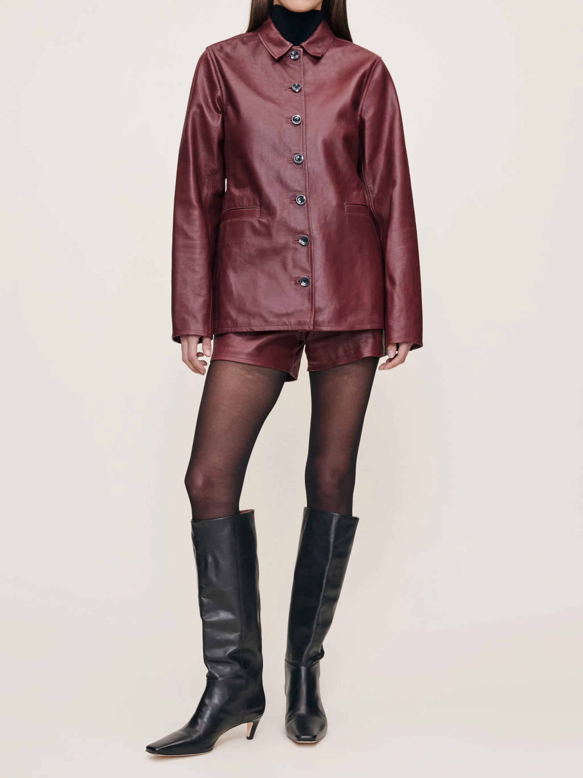 Harloe Jacket | Saffron Leather sold by DL1961 product image thumbnail 4