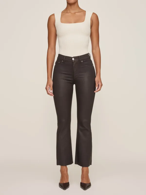 Bridget Boot Petite HIgh Rise Instasculpt™ 25" Jeans | Chocolate Coated sold by DL1961