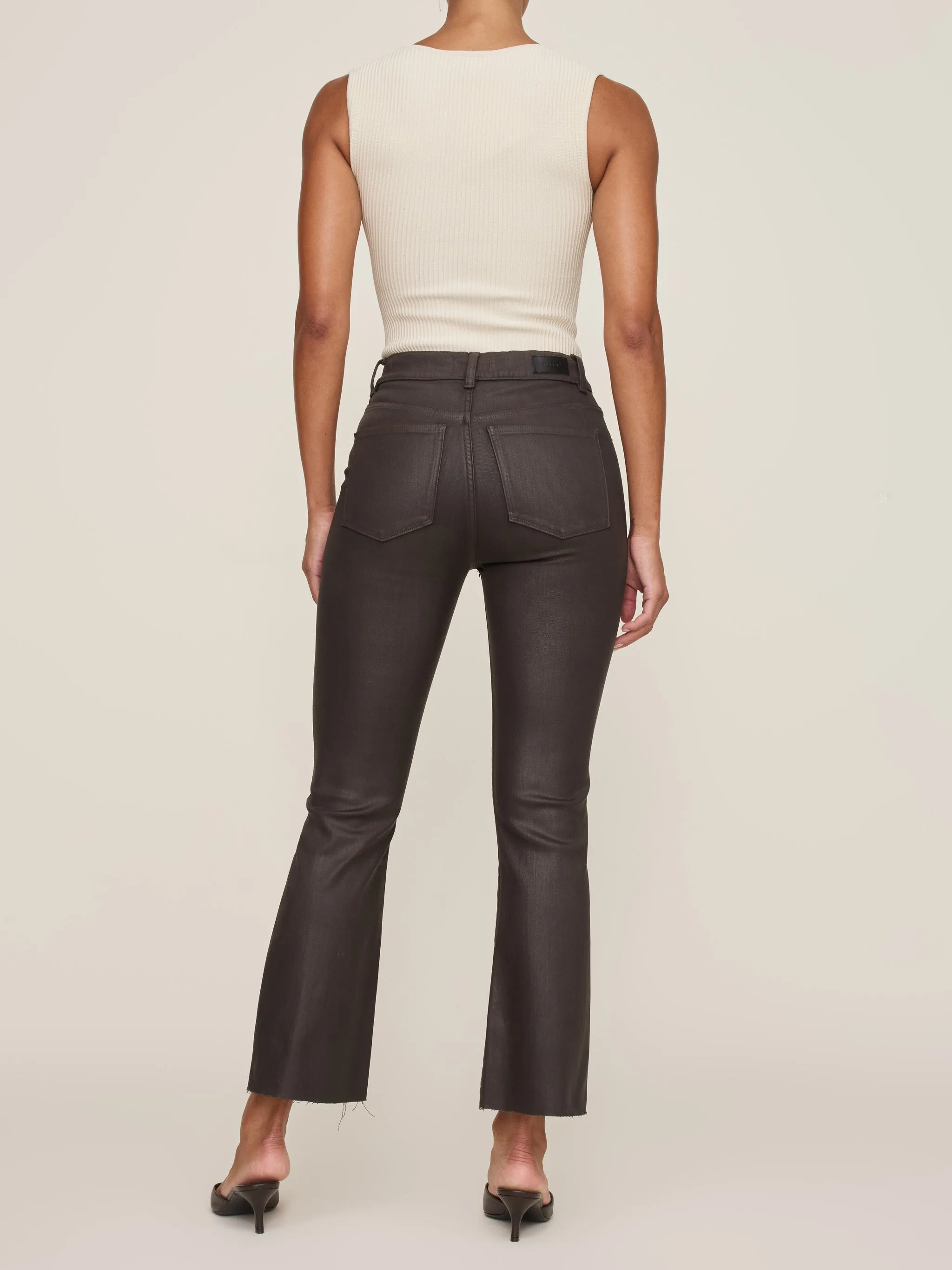 Bridget Boot Petite HIgh Rise Instasculpt™ 25" Jeans | Chocolate Coated sold by DL1961 product image thumbnail 3