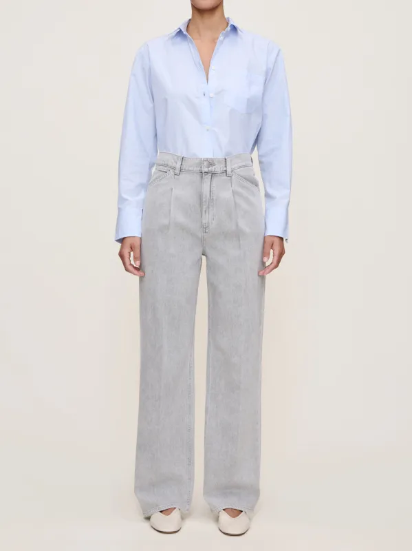 Casie Relaxed Wide Leg Mid Rise 31" Jeans | Lt Storm Cloud sold by DL1961