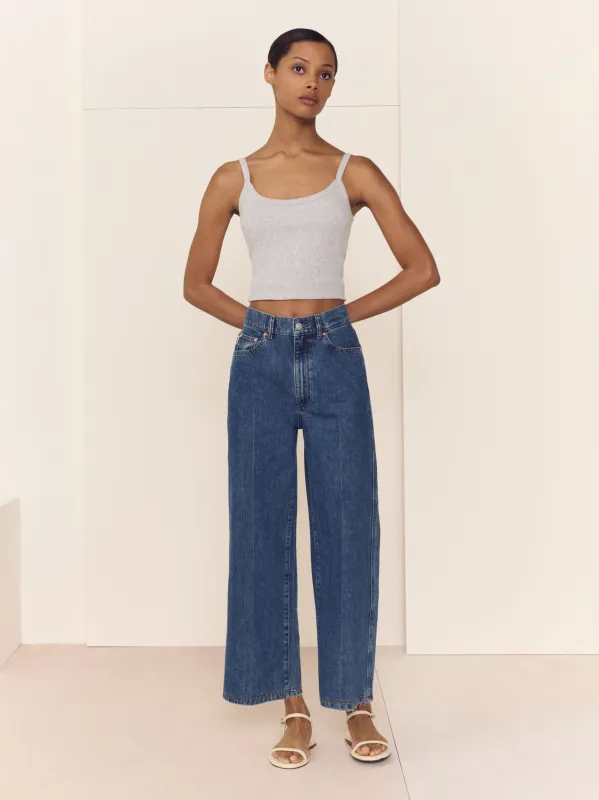 Hepburn Wide Leg High Rise Ankle Jeans | North Beach sold by DL1961