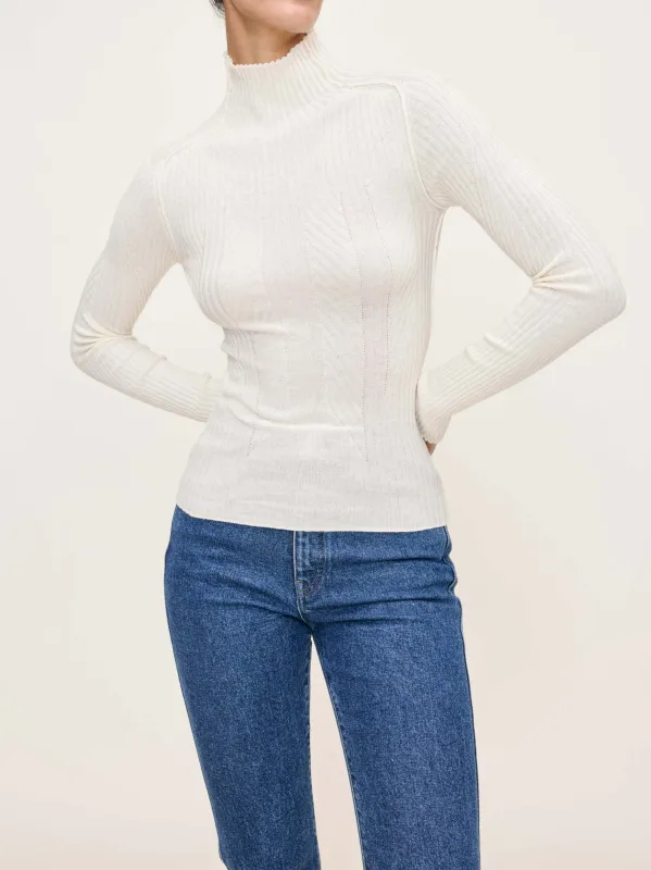 Turtleneck | Ivory sold by DL1961