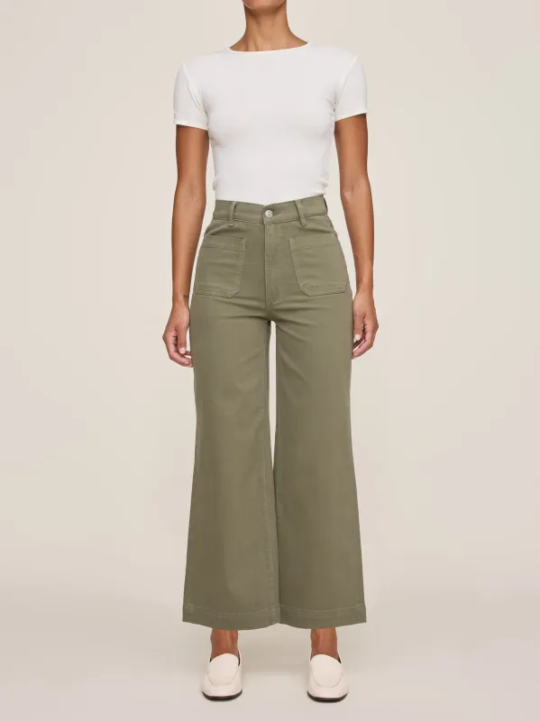 Hepburn Wide Leg High Rise Ankle Pants | Fern sold by DL1961