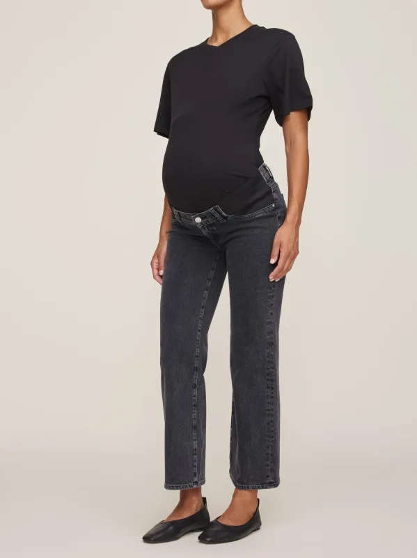 Karmine Refined Wide Maternity High Rise 28" Jeans | Nightshade sold by DL1961