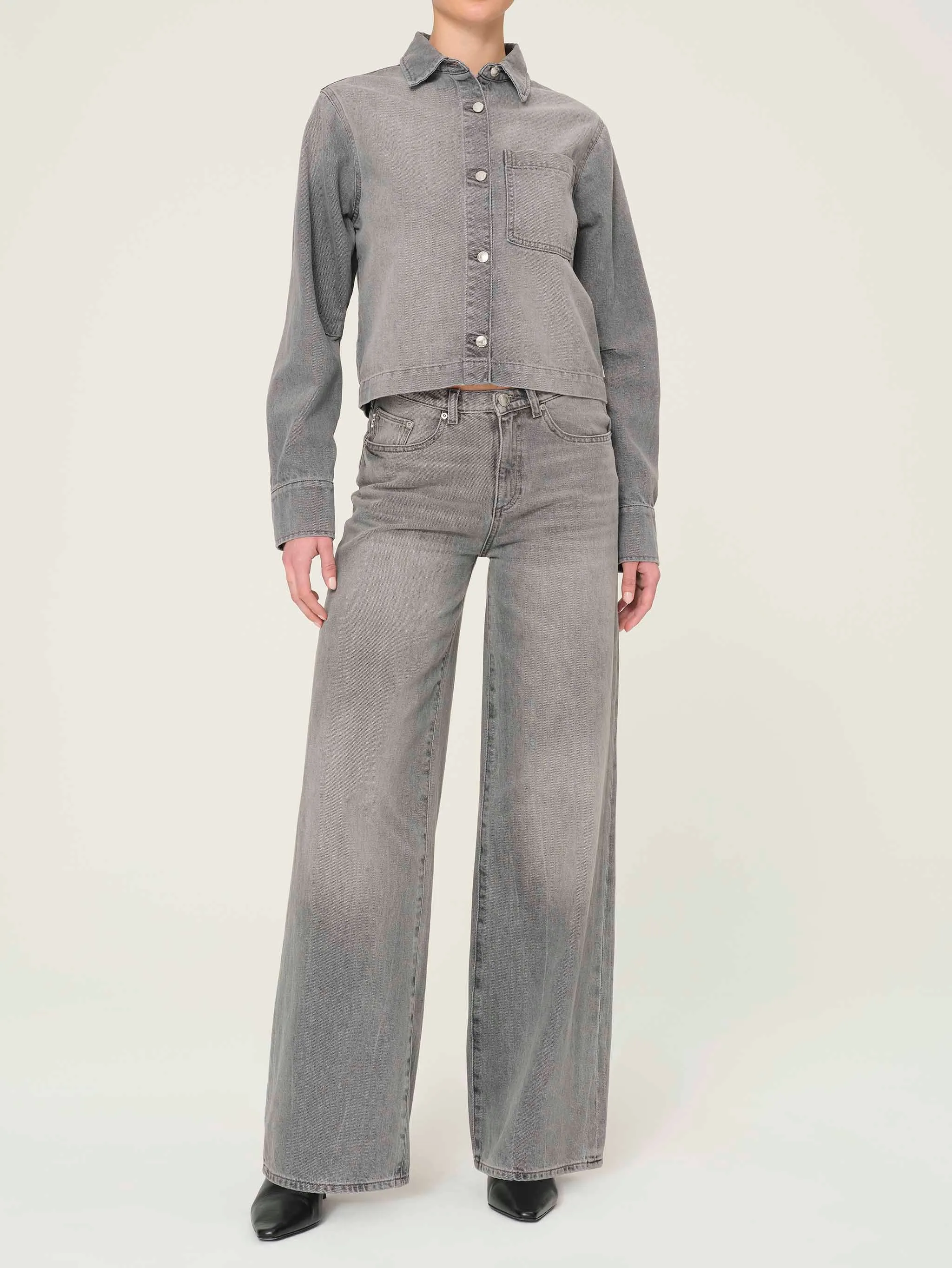 Montauk Shirt Long Sleeve | Granite sold by DL1961 product image thumbnail 2