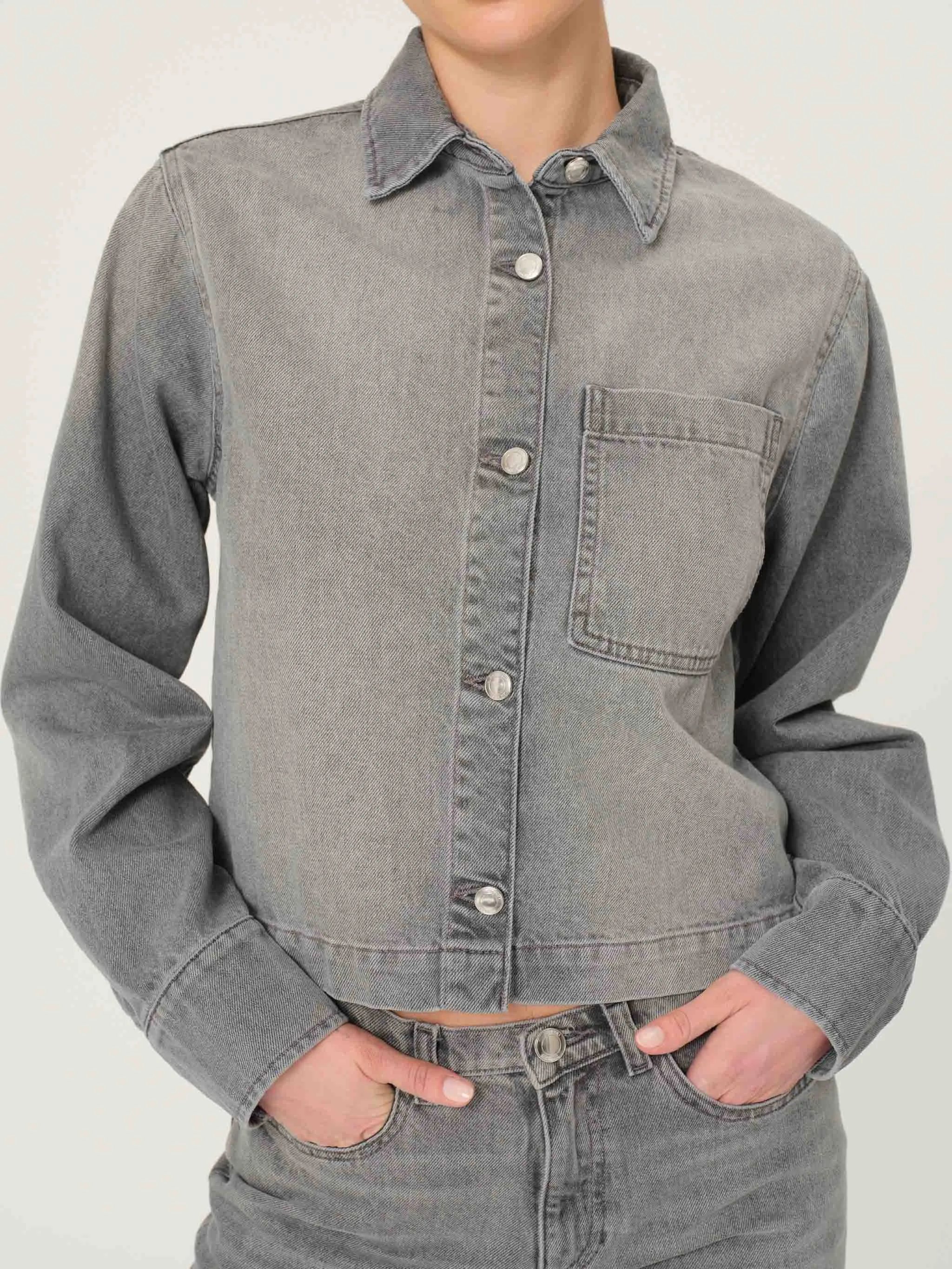 Montauk Shirt Long Sleeve | Granite sold by DL1961