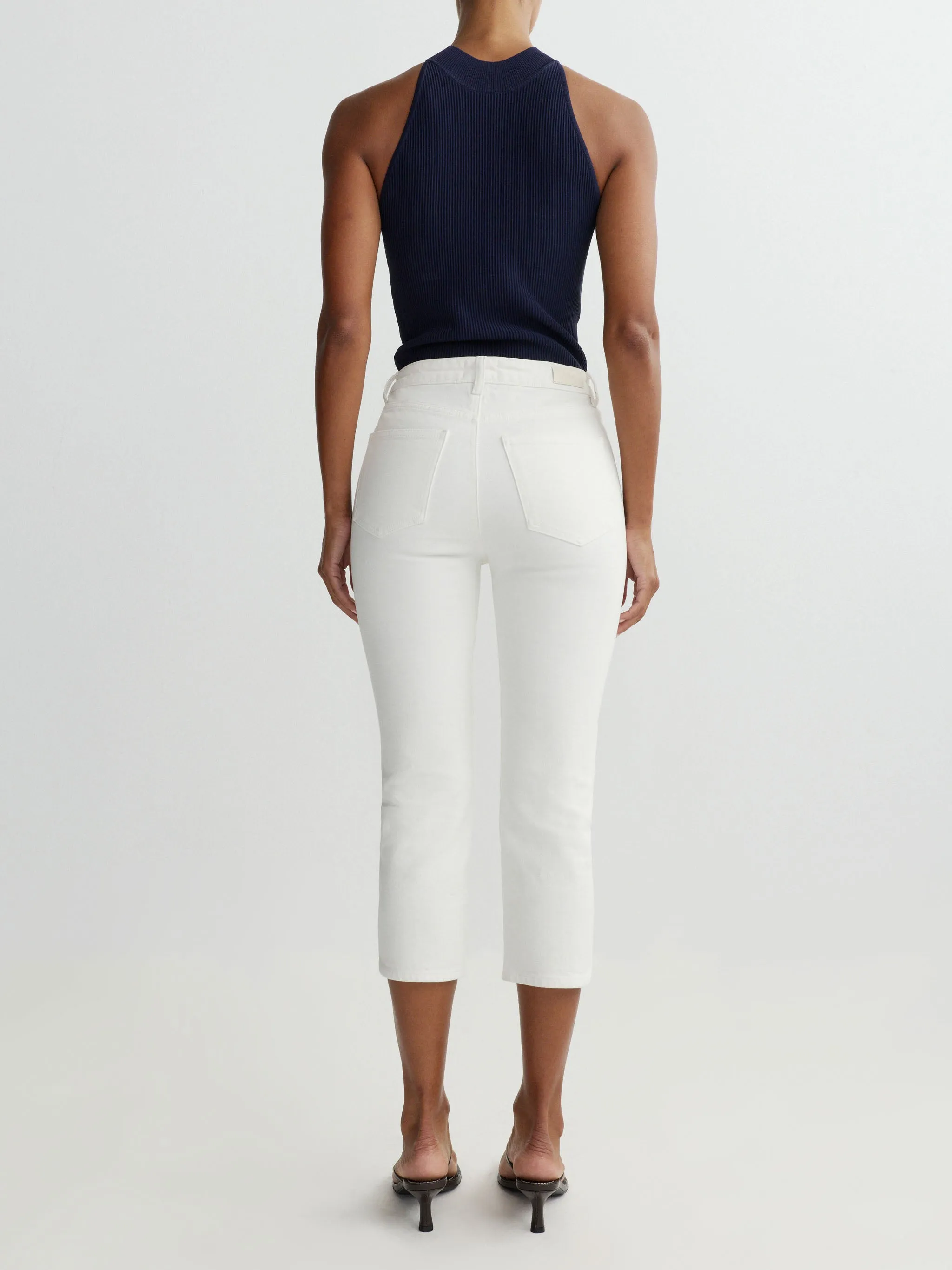 Mock Neck Top Instasculpt™ Rib | Bright Navy sold by DL1961 product image thumbnail 4