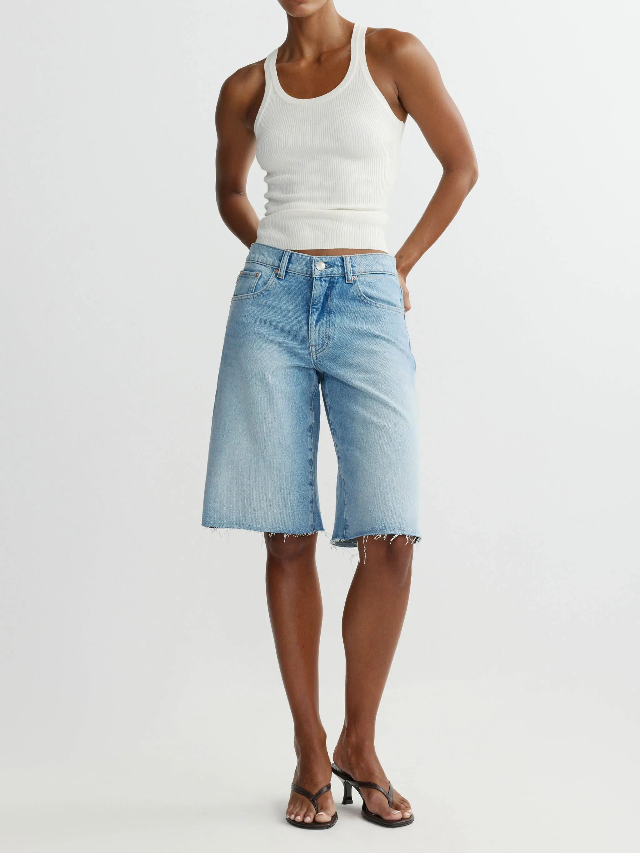 Abby Relaxed Jean Short Low Rise 13" | Bayside sold by DL1961