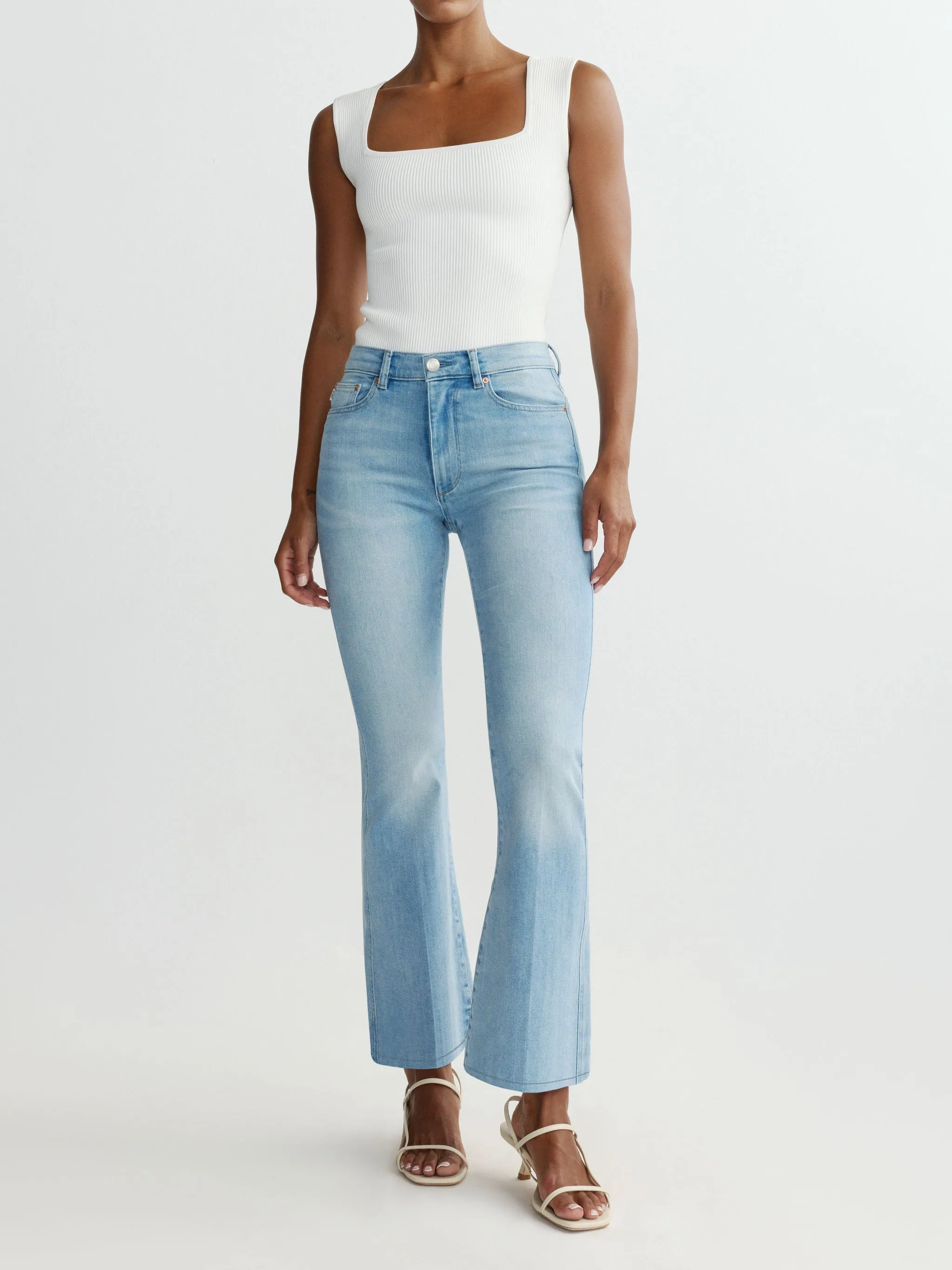 Bridget Boot High Rise Instasculpt™ Crop Jeans | Prairie sold by DL1961 product image thumbnail 2
