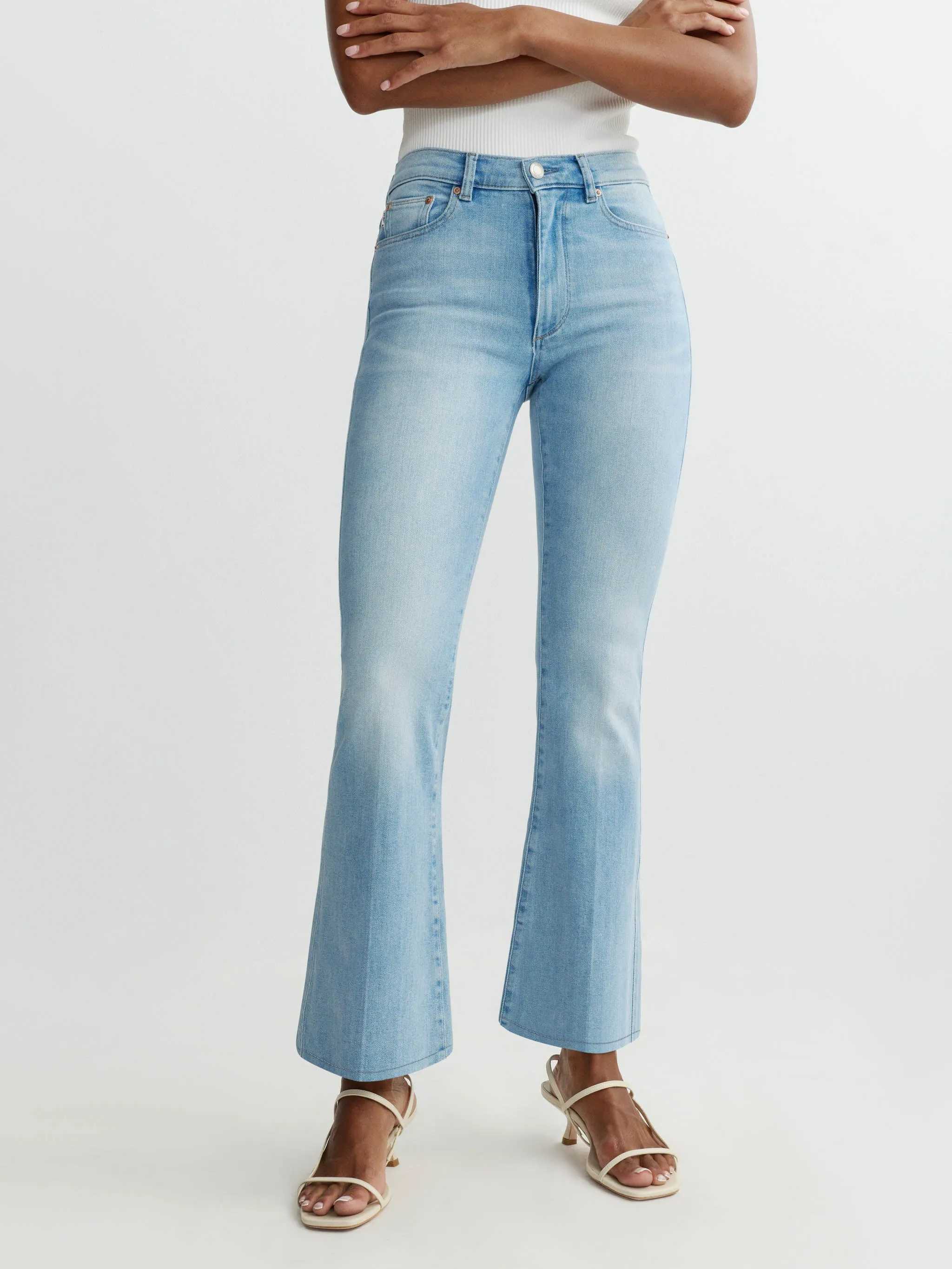Bridget Boot High Rise Instasculpt™ Crop Jeans | Prairie sold by DL1961 product image thumbnail 5