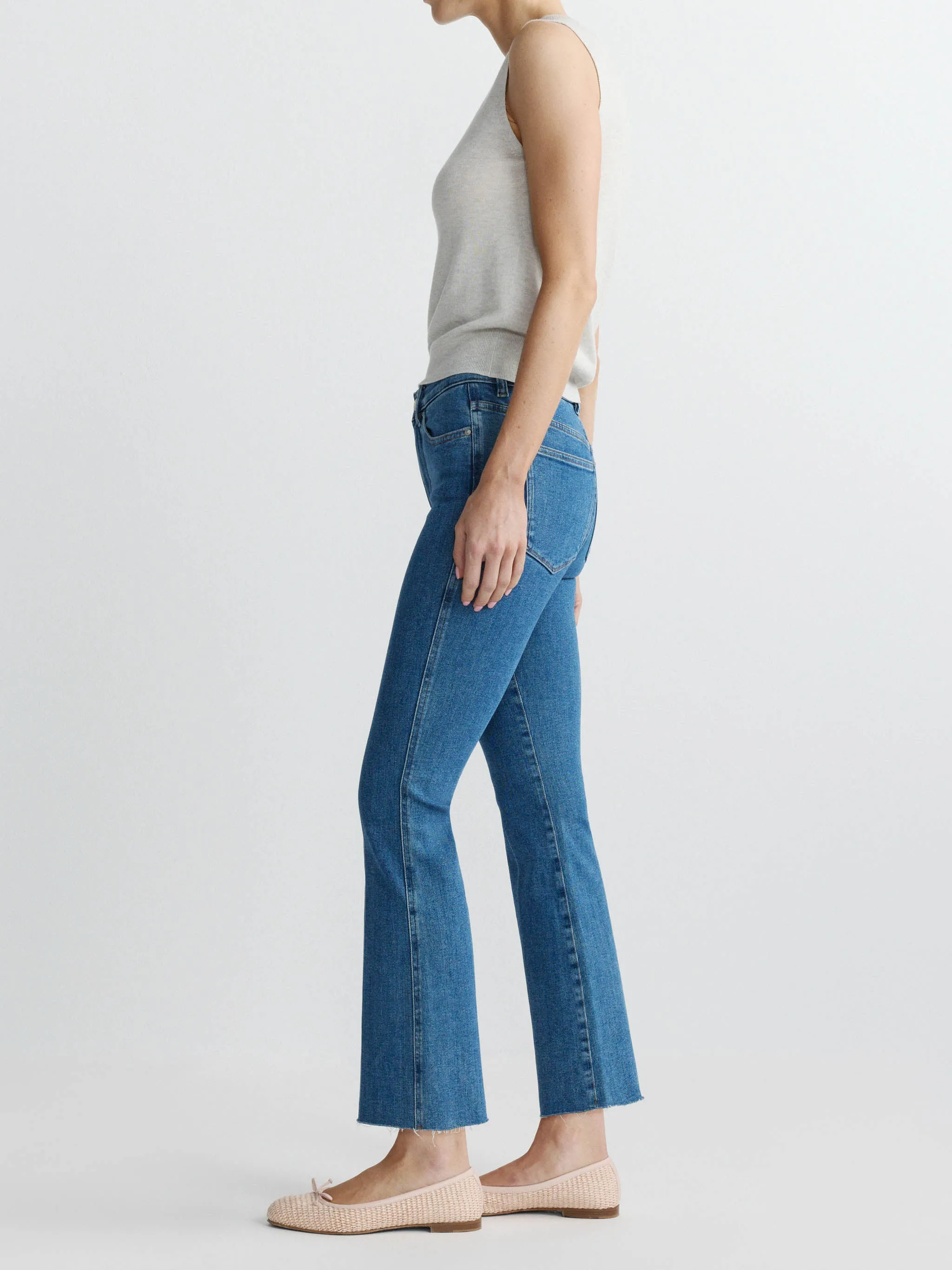 Bridget Boot High Rise Instasculpt™ Crop Jeans | Spring Showers sold by DL1961 product image thumbnail 3