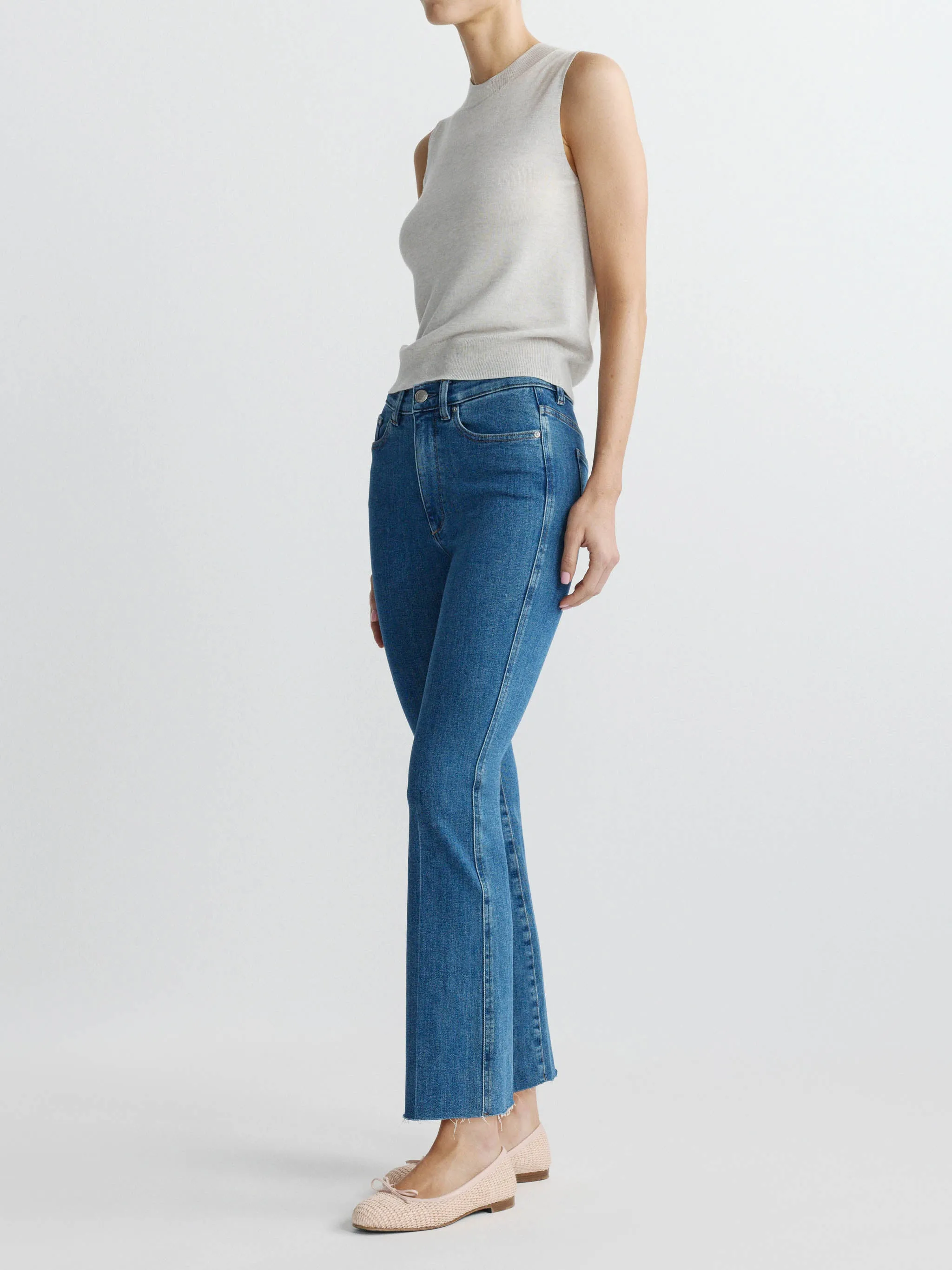 Bridget Boot High Rise Instasculpt™ Crop Jeans | Spring Showers sold by DL1961 product image thumbnail 2