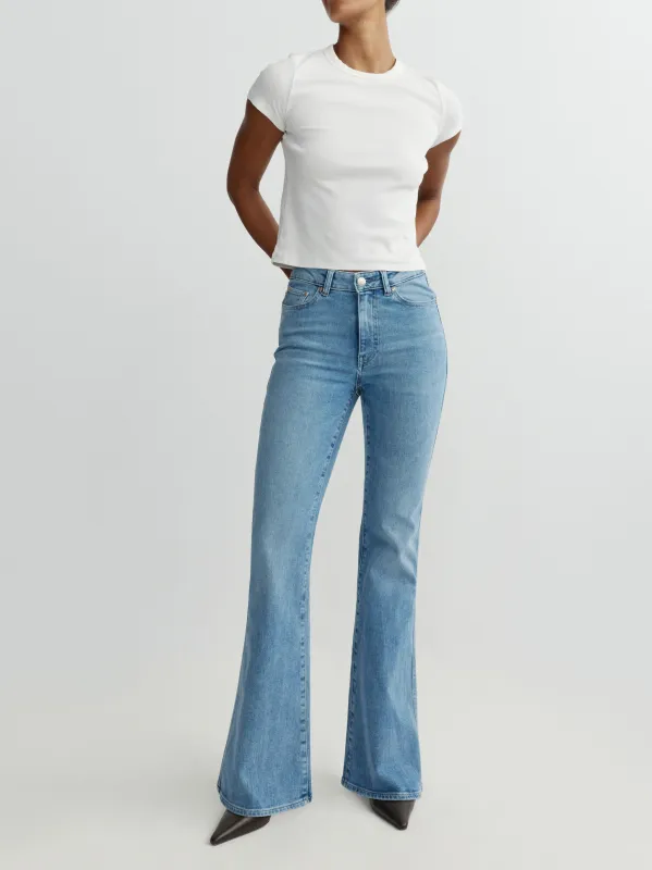 Claira Straight Boot Contoured Instasculpt™ Mid Rise 32” Jeans | Olympic made by DL1961