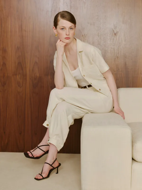 Hampton Shirt Short Sleeve | Flax Linen made by DL1961