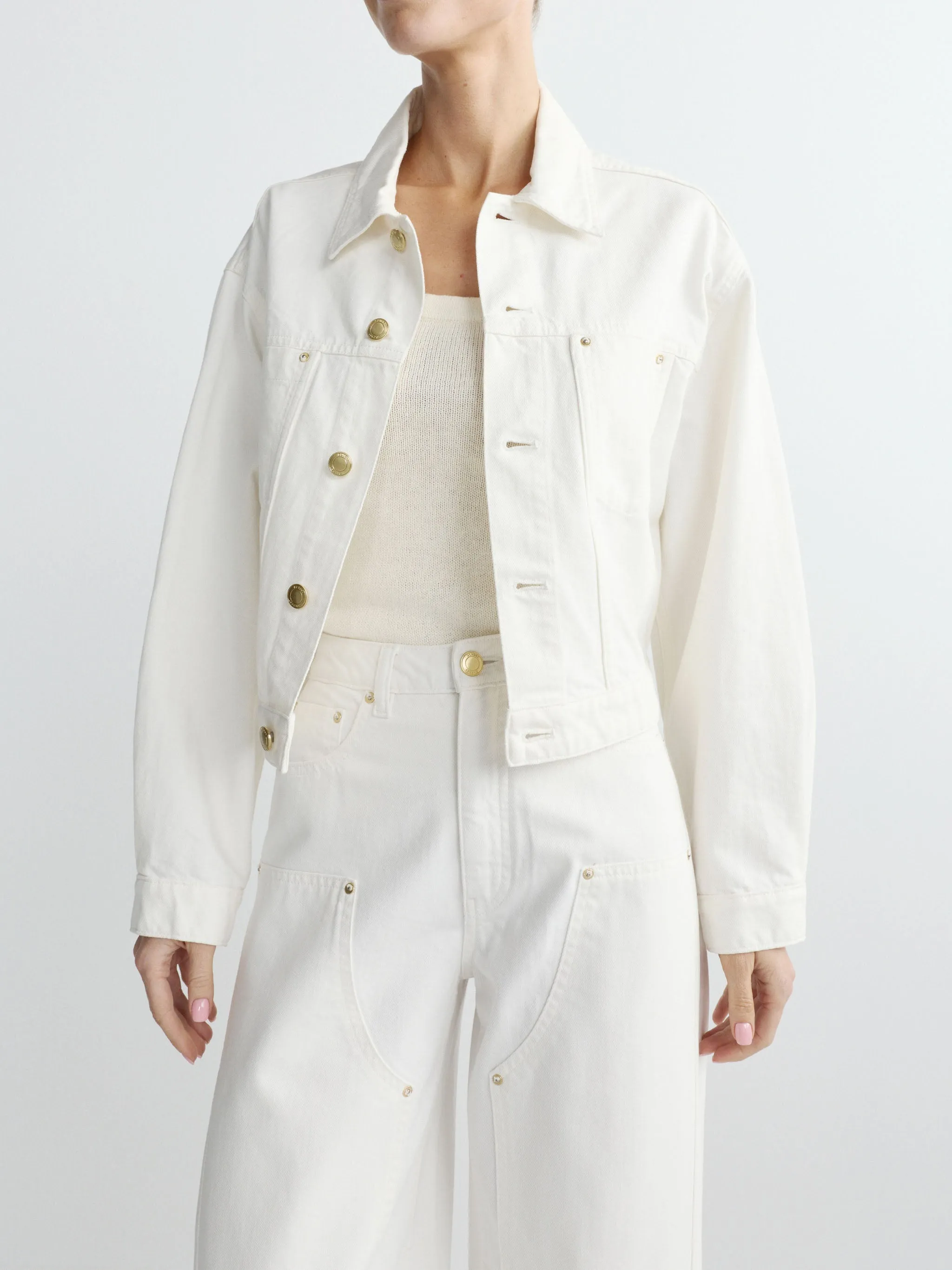 Jamie Denim Jacket | White sold by DL1961 product image thumbnail 2