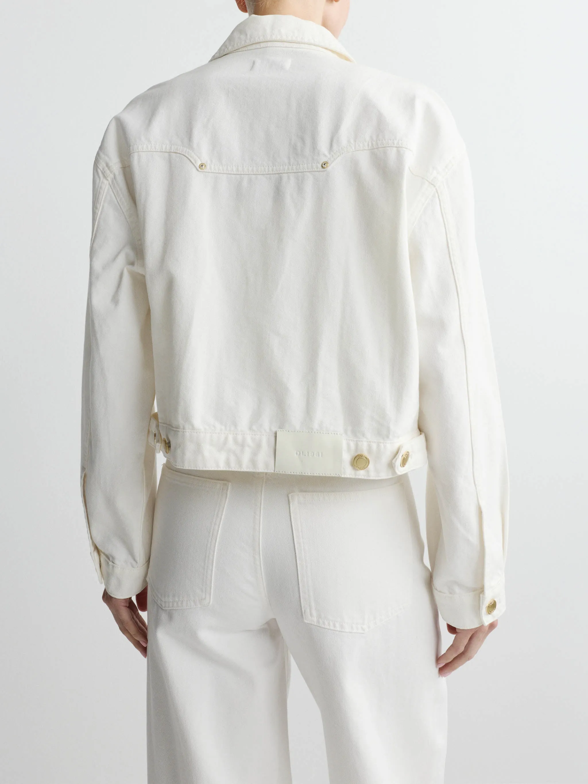Jamie Denim Jacket | White sold by DL1961 product image thumbnail 5
