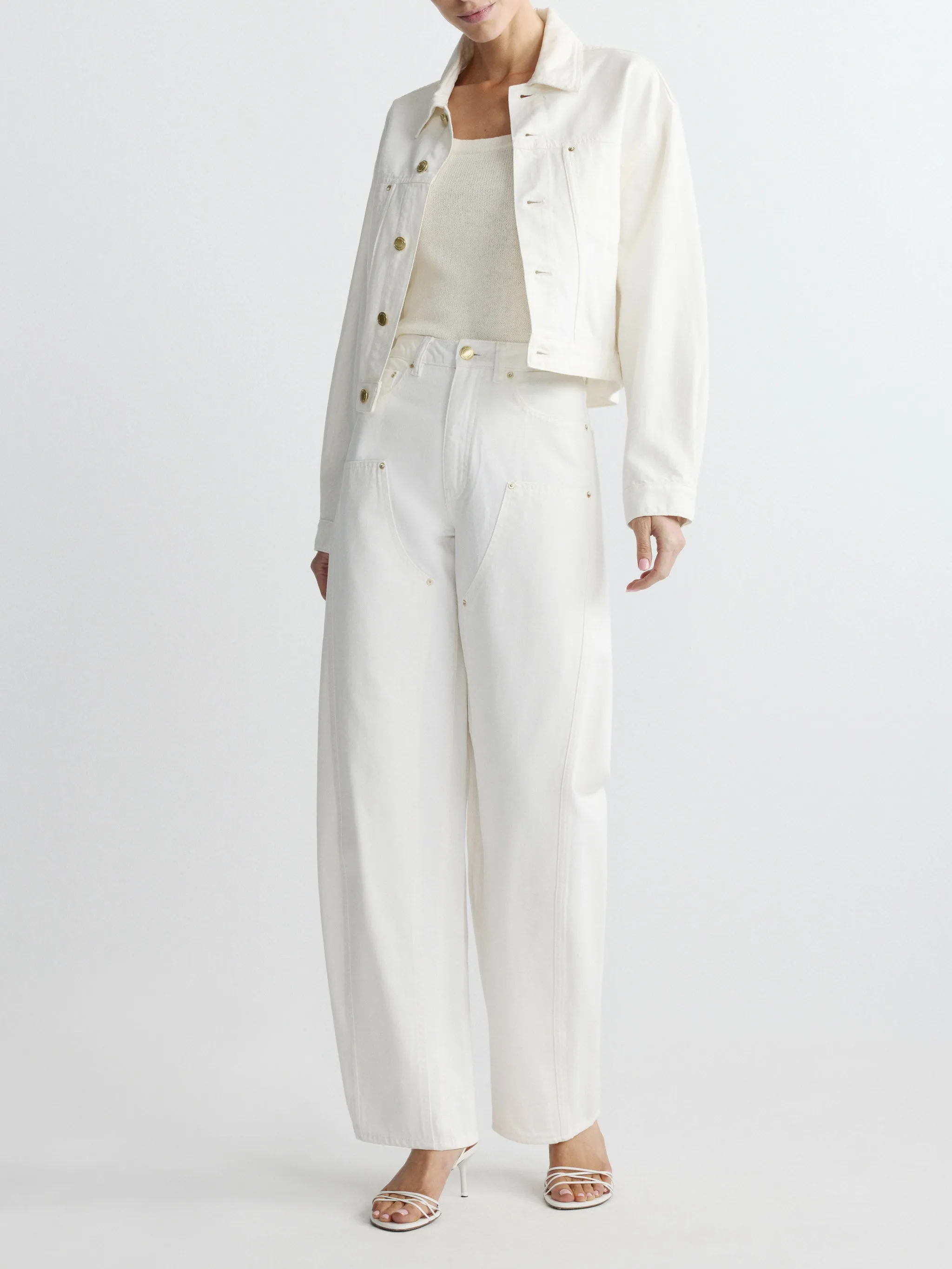 Jamie Denim Jacket | White sold by DL1961 product image thumbnail 3