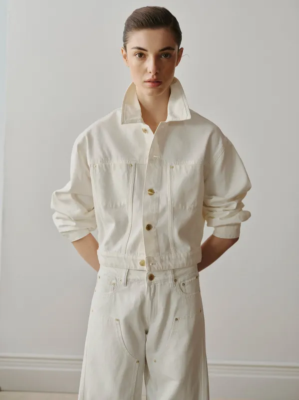 Jamie Denim Jacket | White sold by DL1961