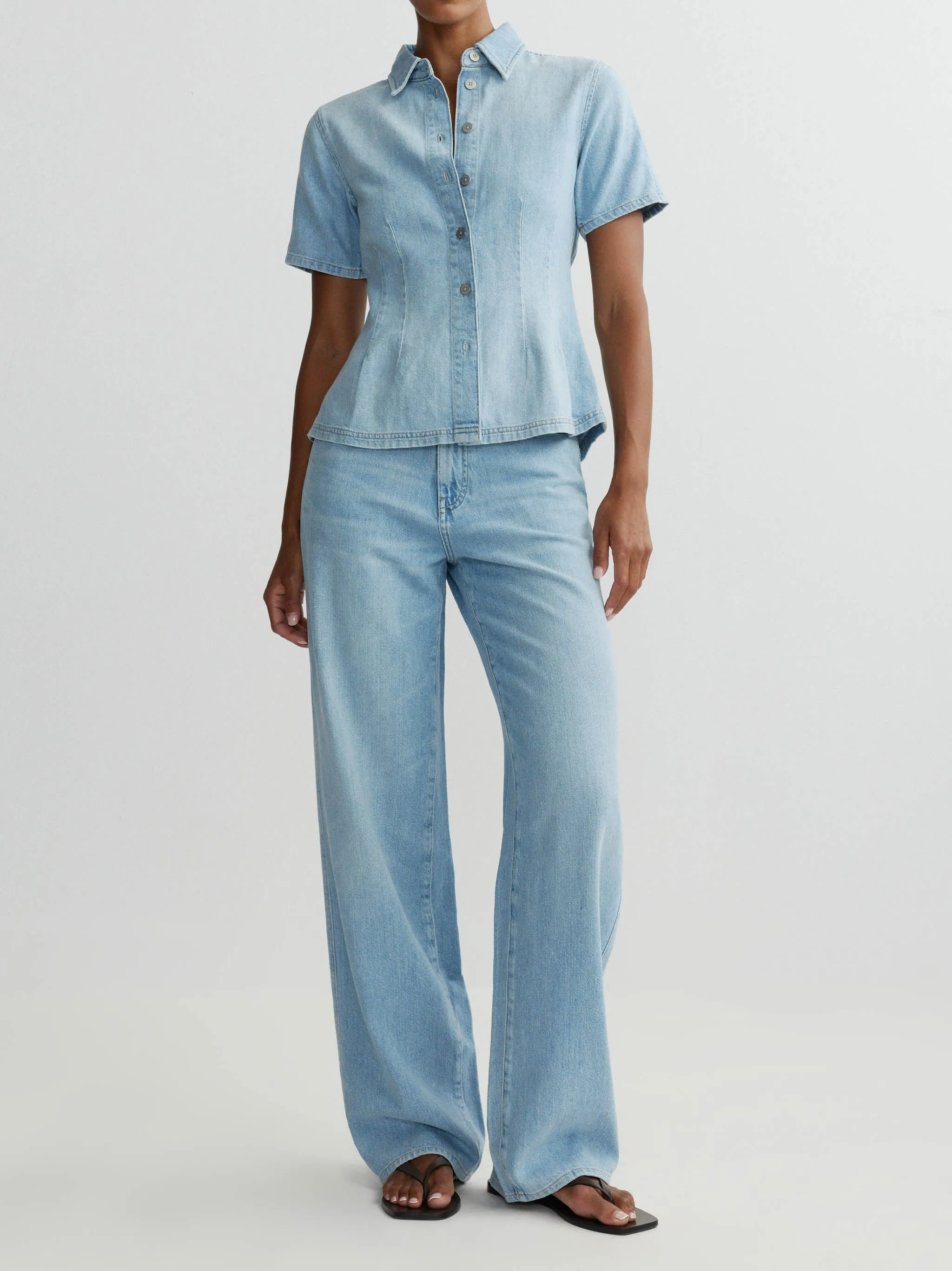 Joice Shirt Short Sleeve | Beachfront Aura sold by DL1961 product image thumbnail 2